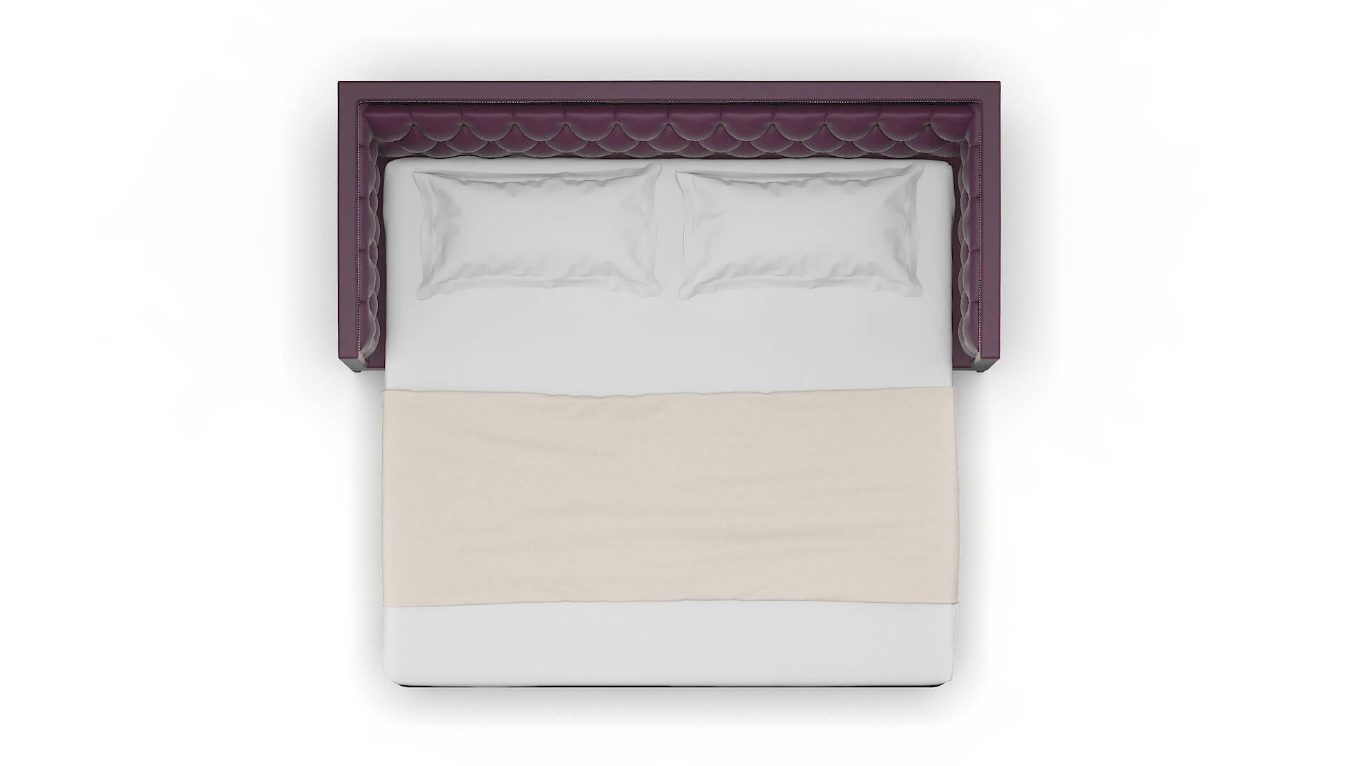 Gosford Bella Aubergine Sofa Sleeper Espresso legs 3