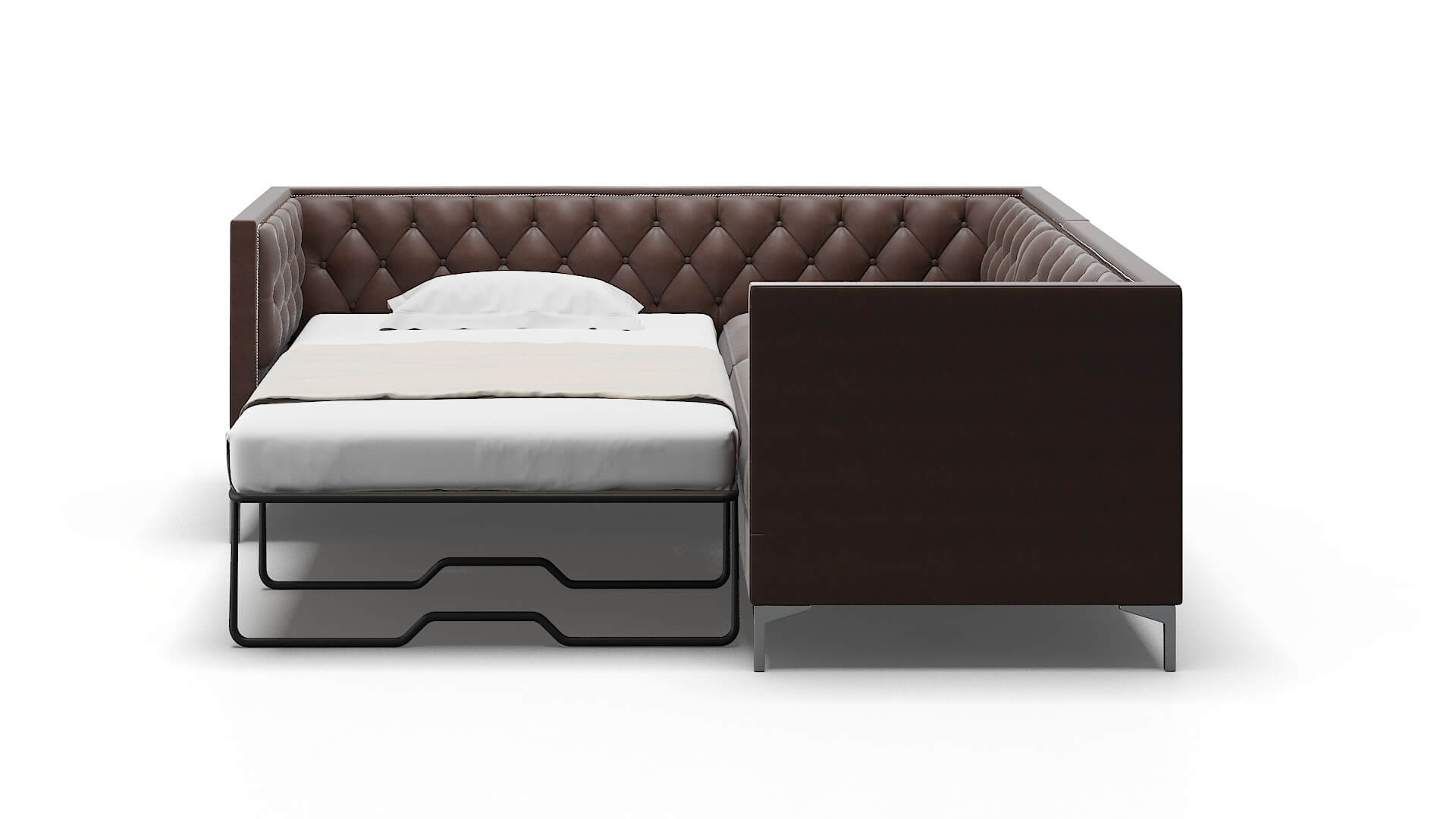 Gosford Bella Espresso Sectional Sleeper Espresso legs 1