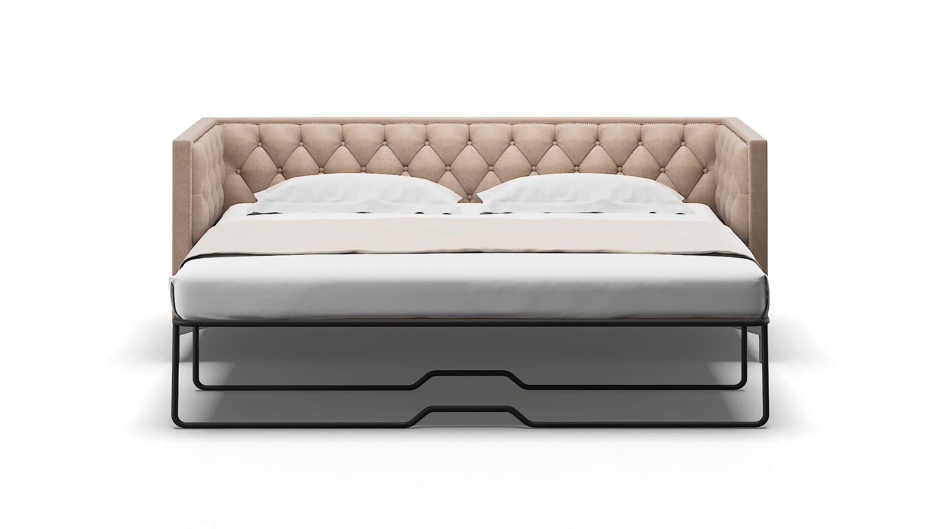 Gosford Bella Pewter Sofa Sleeper Espresso legs 1