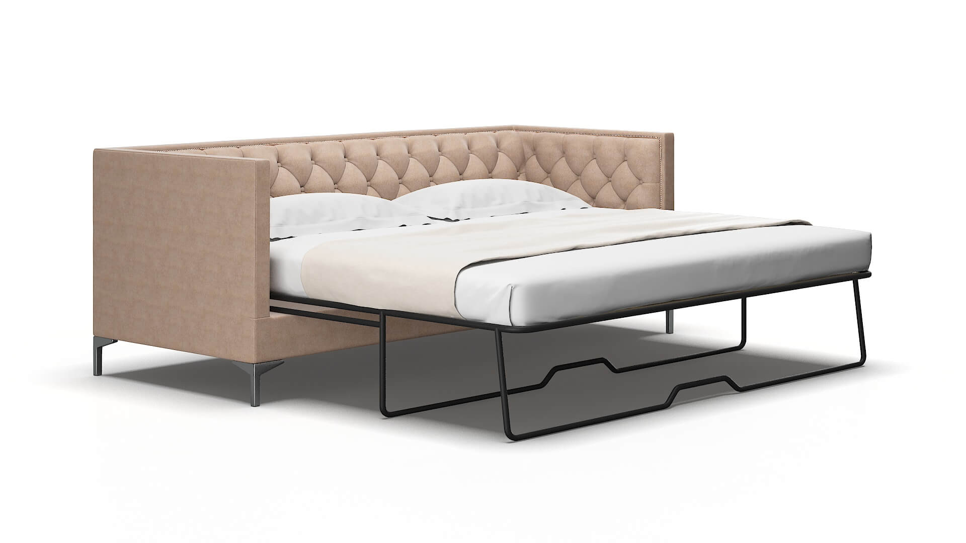 Gosford Bella Pewter Sofa Sleeper Espresso legs 2