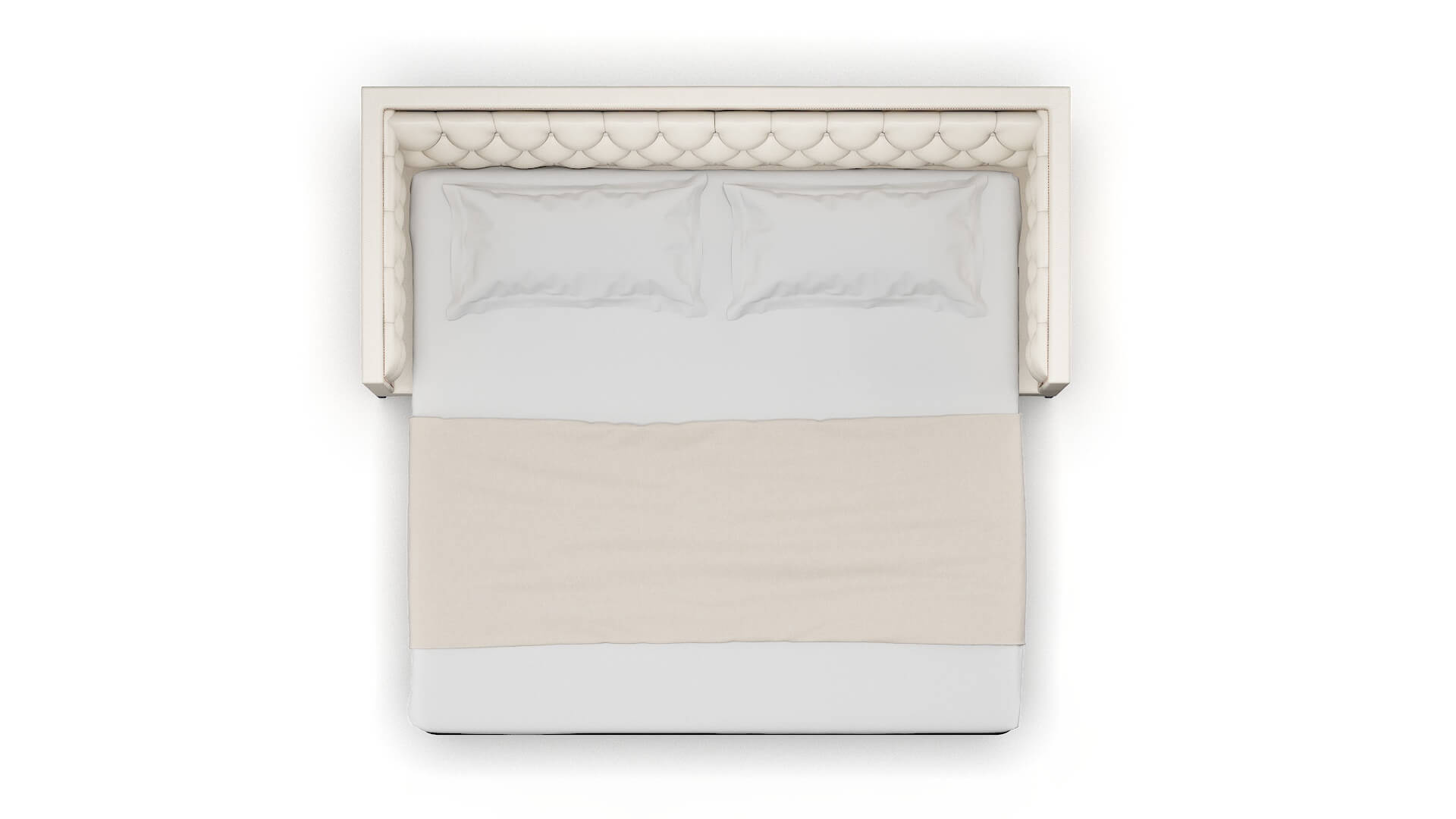 Gosford Blanche Milky Sofa Sleeper Espresso legs 3