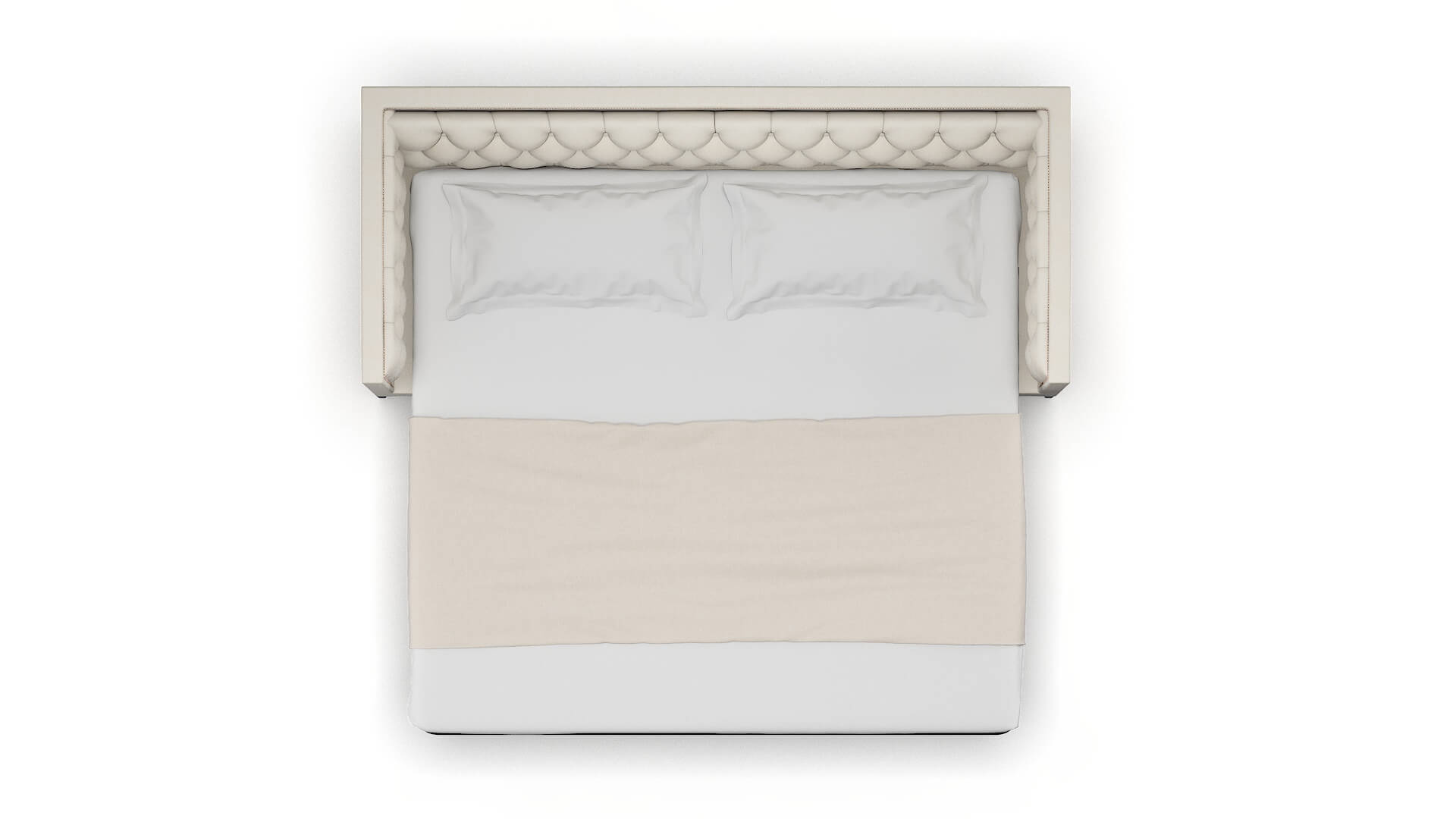 Gosford Bungalow Ivory Sofa Sleeper Espresso legs 3