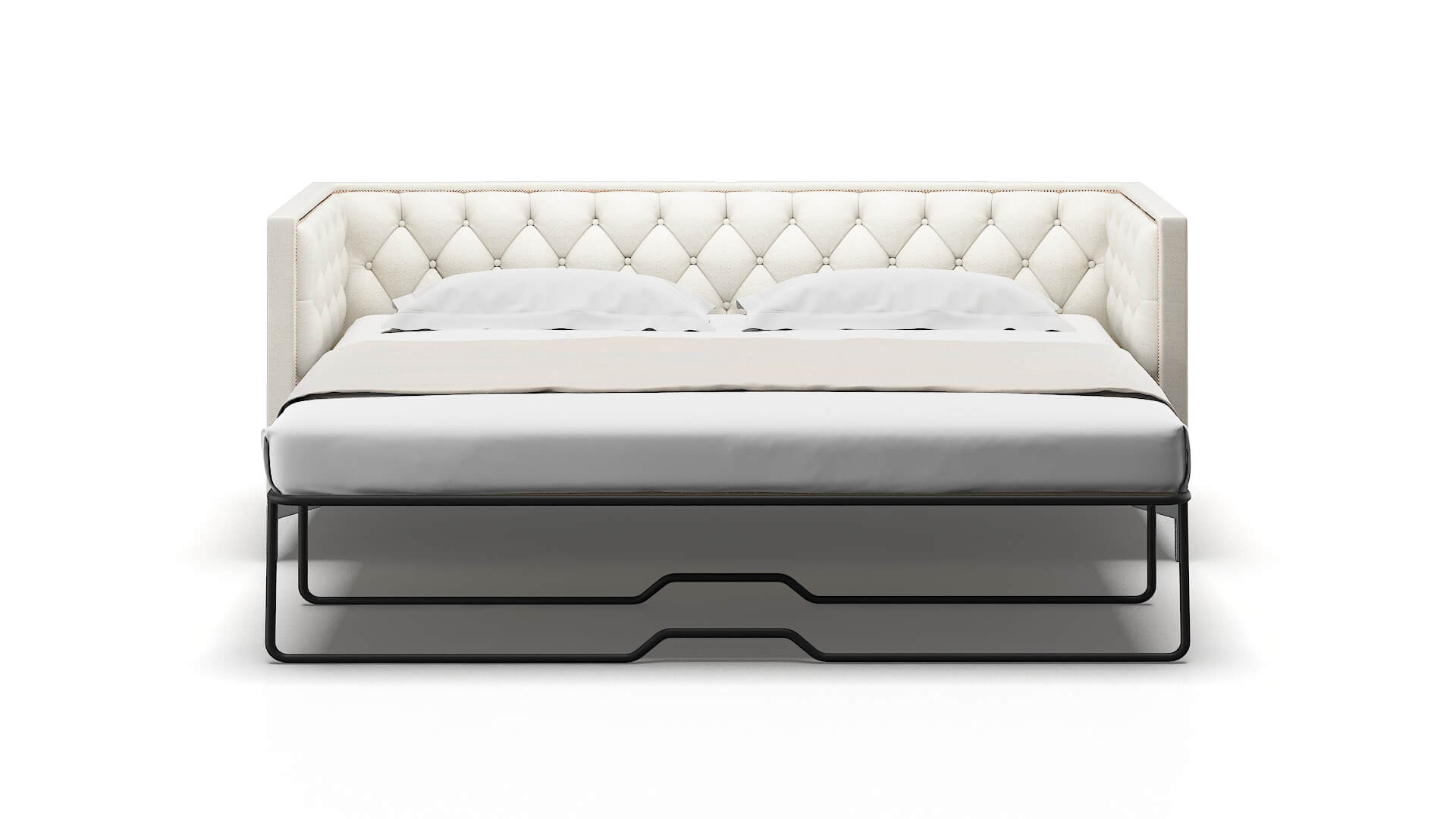 Gosford Catalina Ivory Sofa Sleeper Espresso legs 1