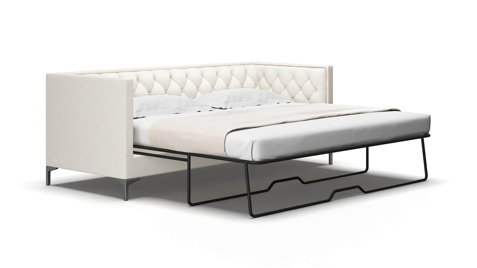 Gosford Catalina Ivory Sofa Sleeper Espresso legs 2