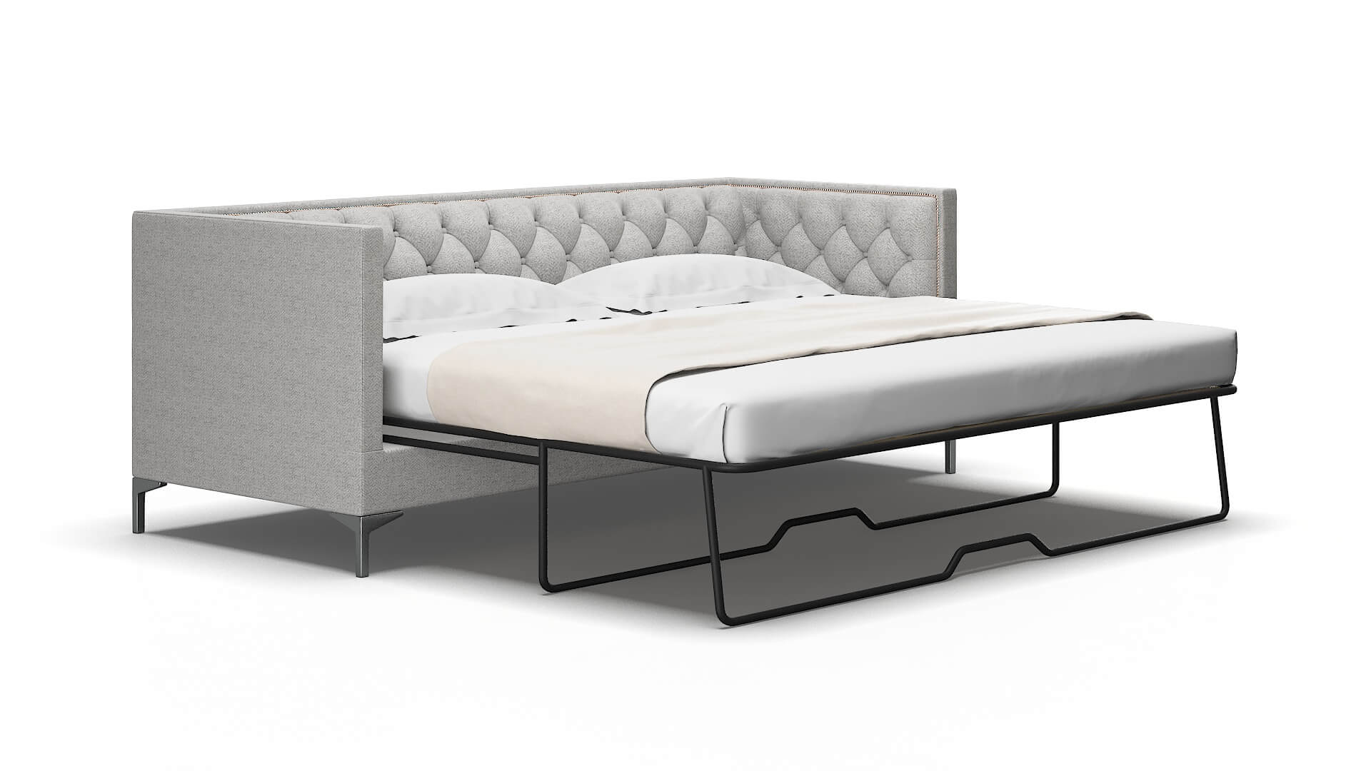 Gosford Catalina Silver Sofa Sleeper Espresso Legs 2