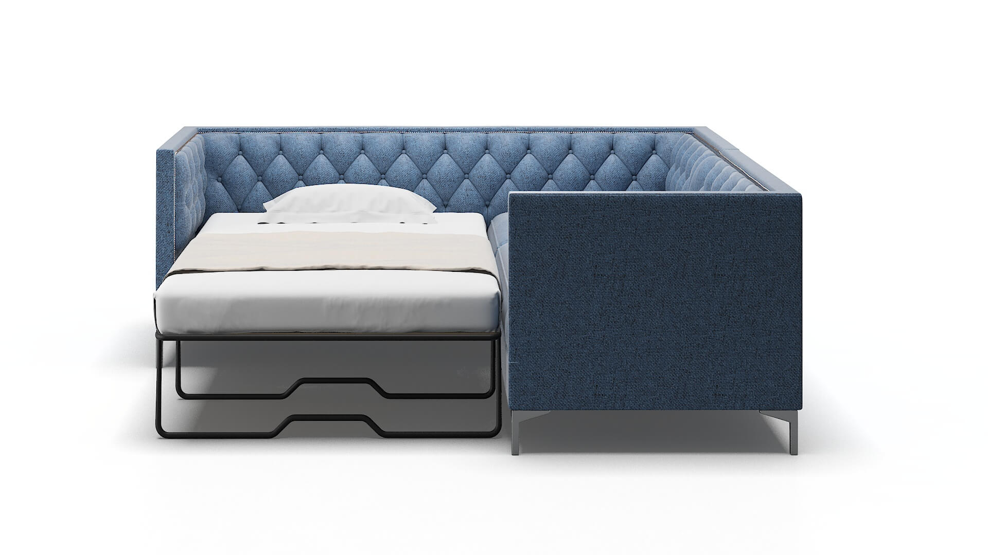 Gosford Clyde Deep_ocean Sectional Sleeper Espresso legs 1