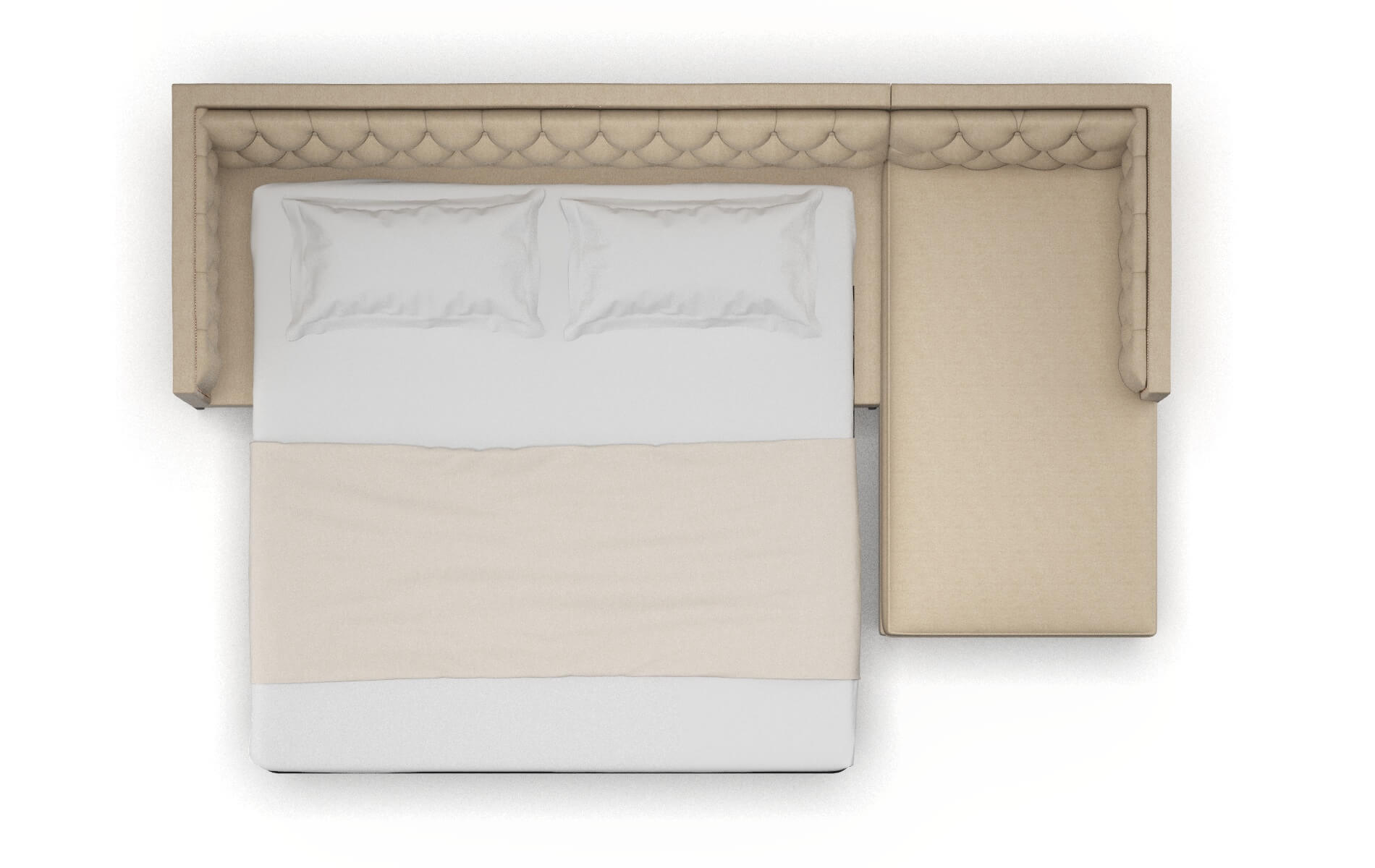 Gosford Cosmo Fawn Panel Sleeper Espresso legs 3