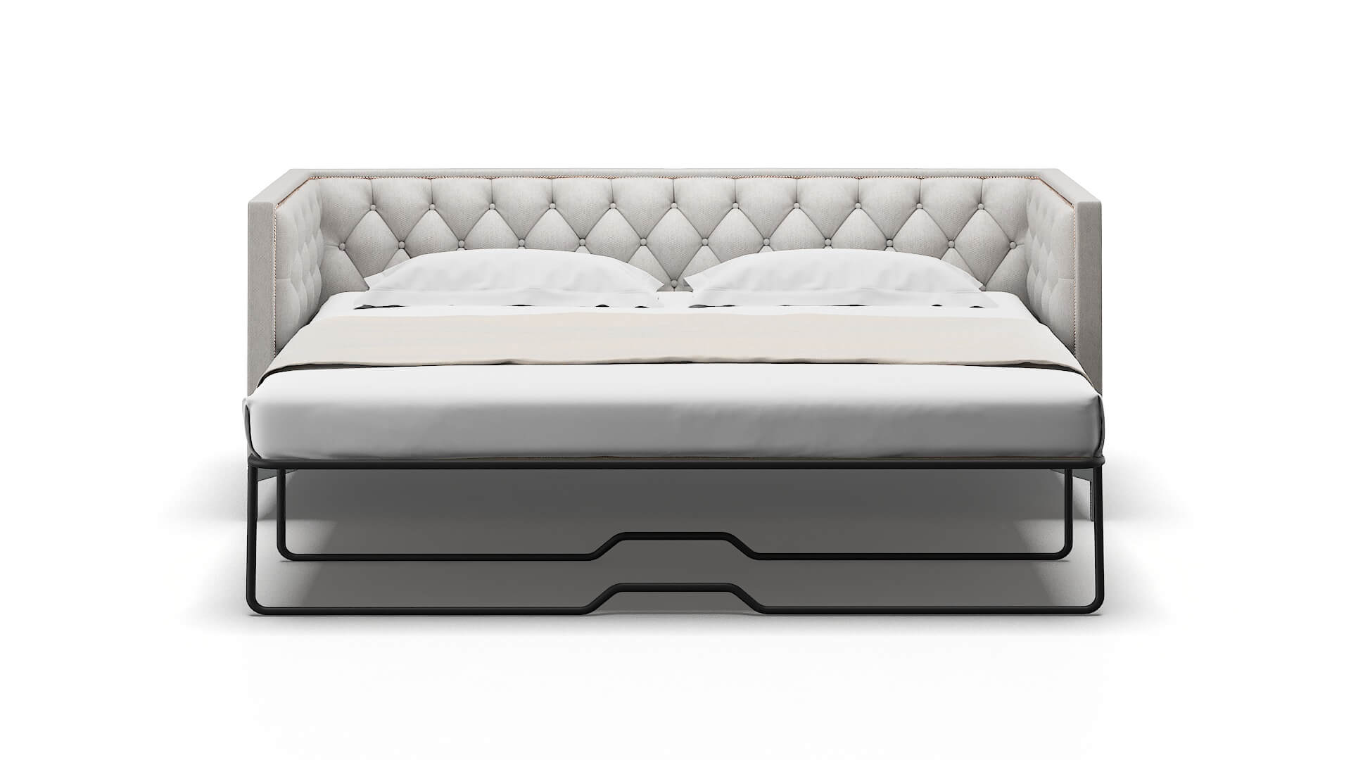 Gosford Cosmo Silver Sofa Sleeper Espresso legs 1