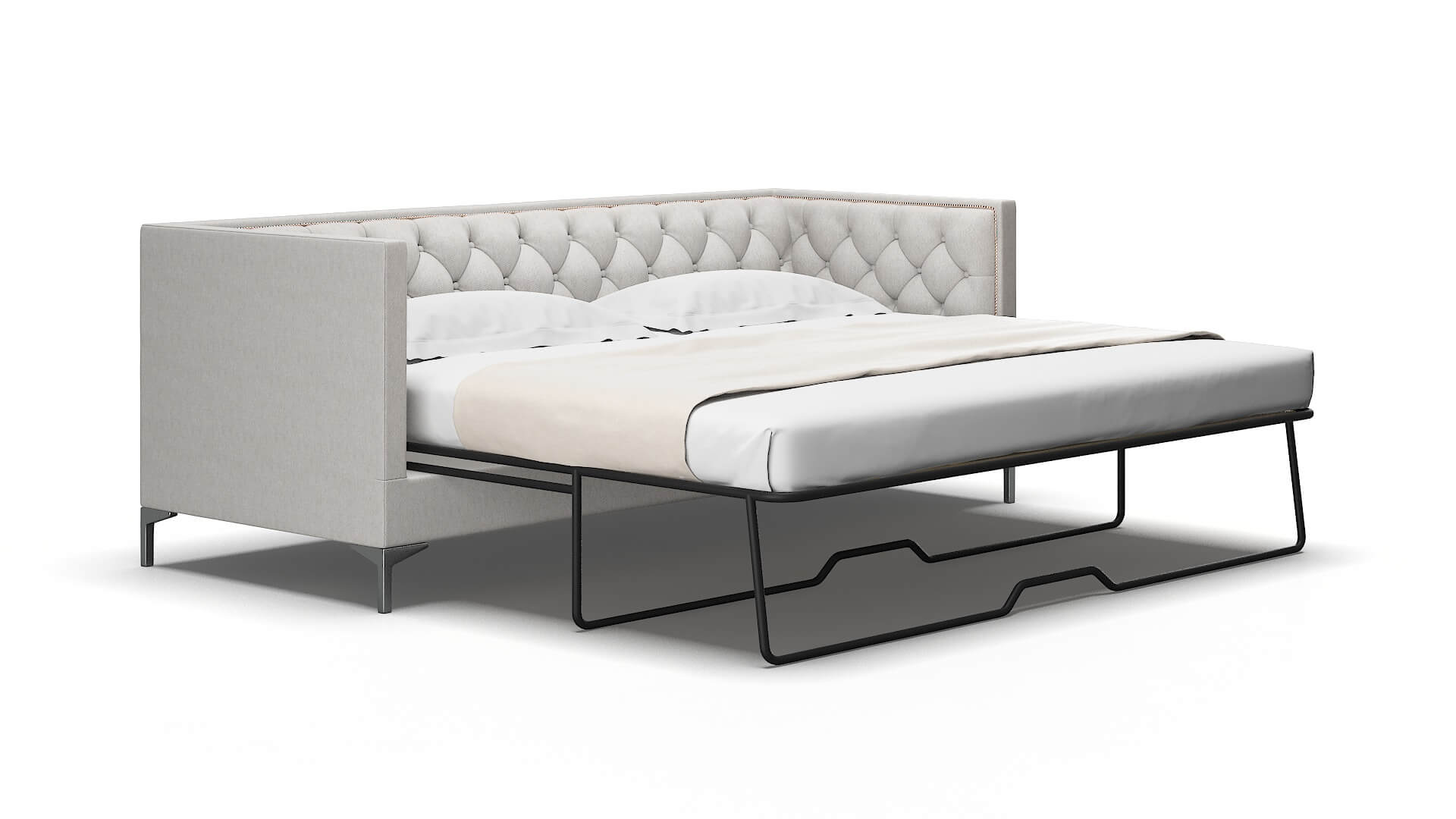 Gosford Cosmo Silver Sofa Sleeper Espresso legs 2