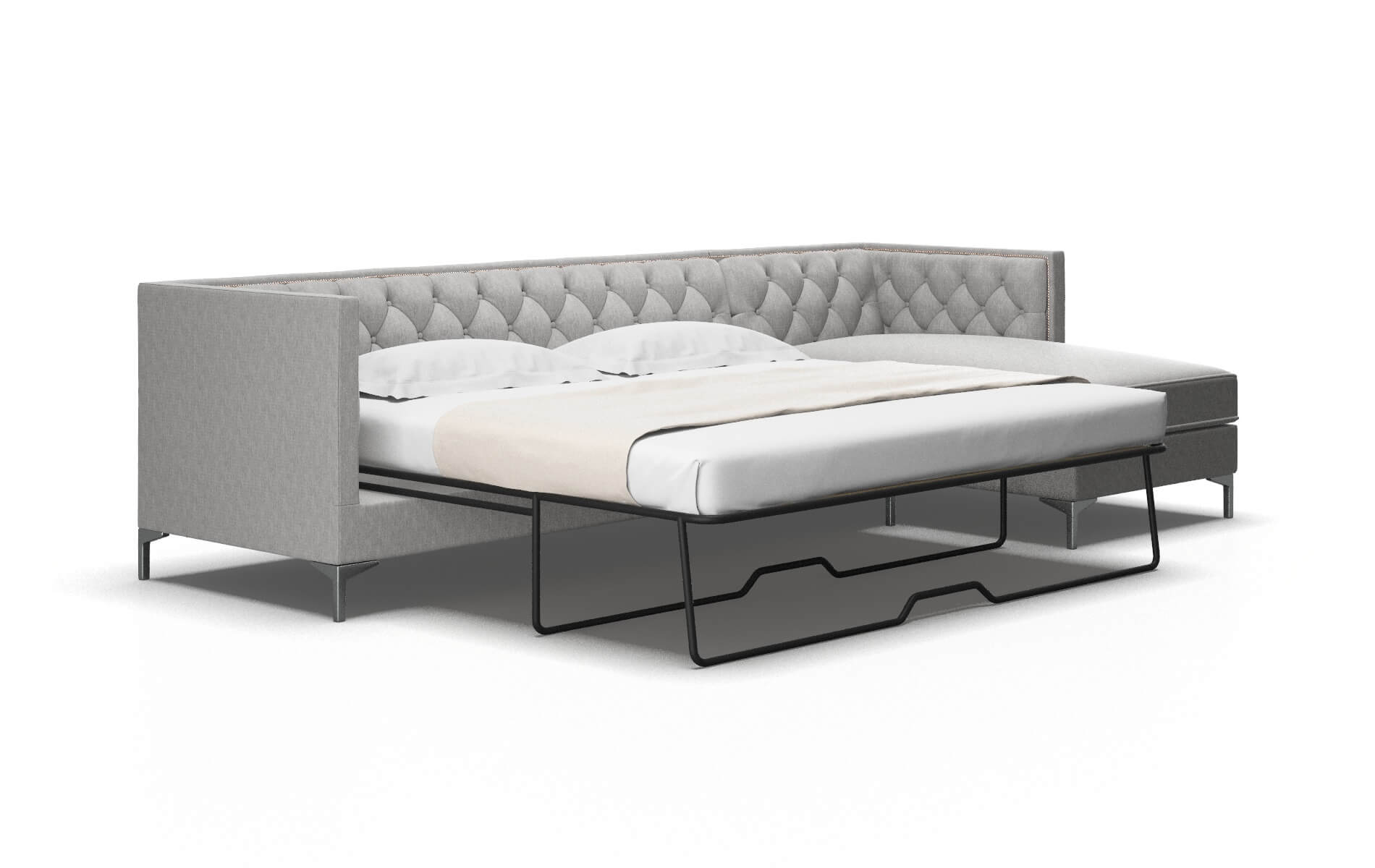 Gosford Cosmo Steel Panel Sleeper Espresso legs 2