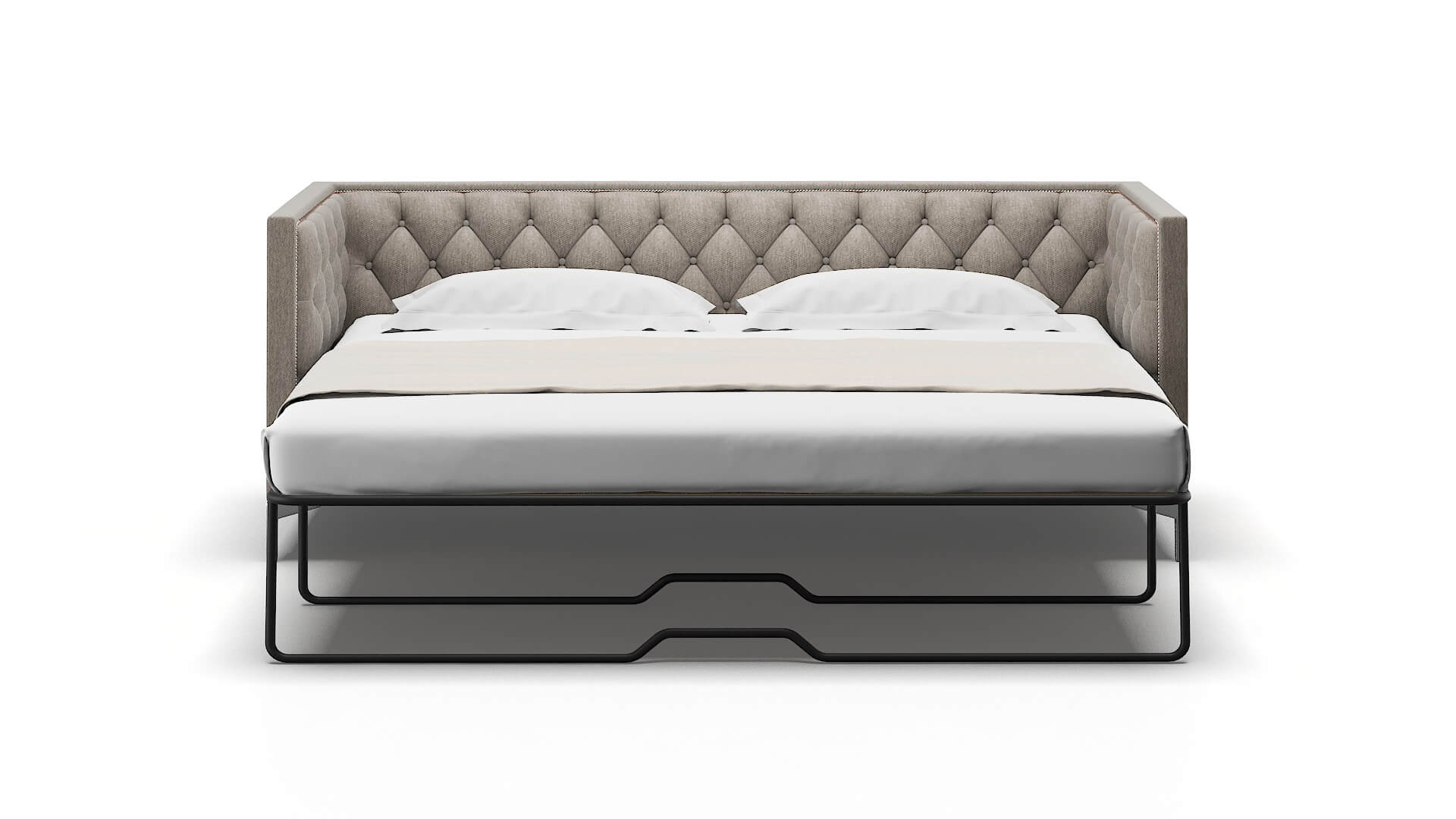 Gosford Cosmo Taupe Sofa Sleeper Espresso legs 1