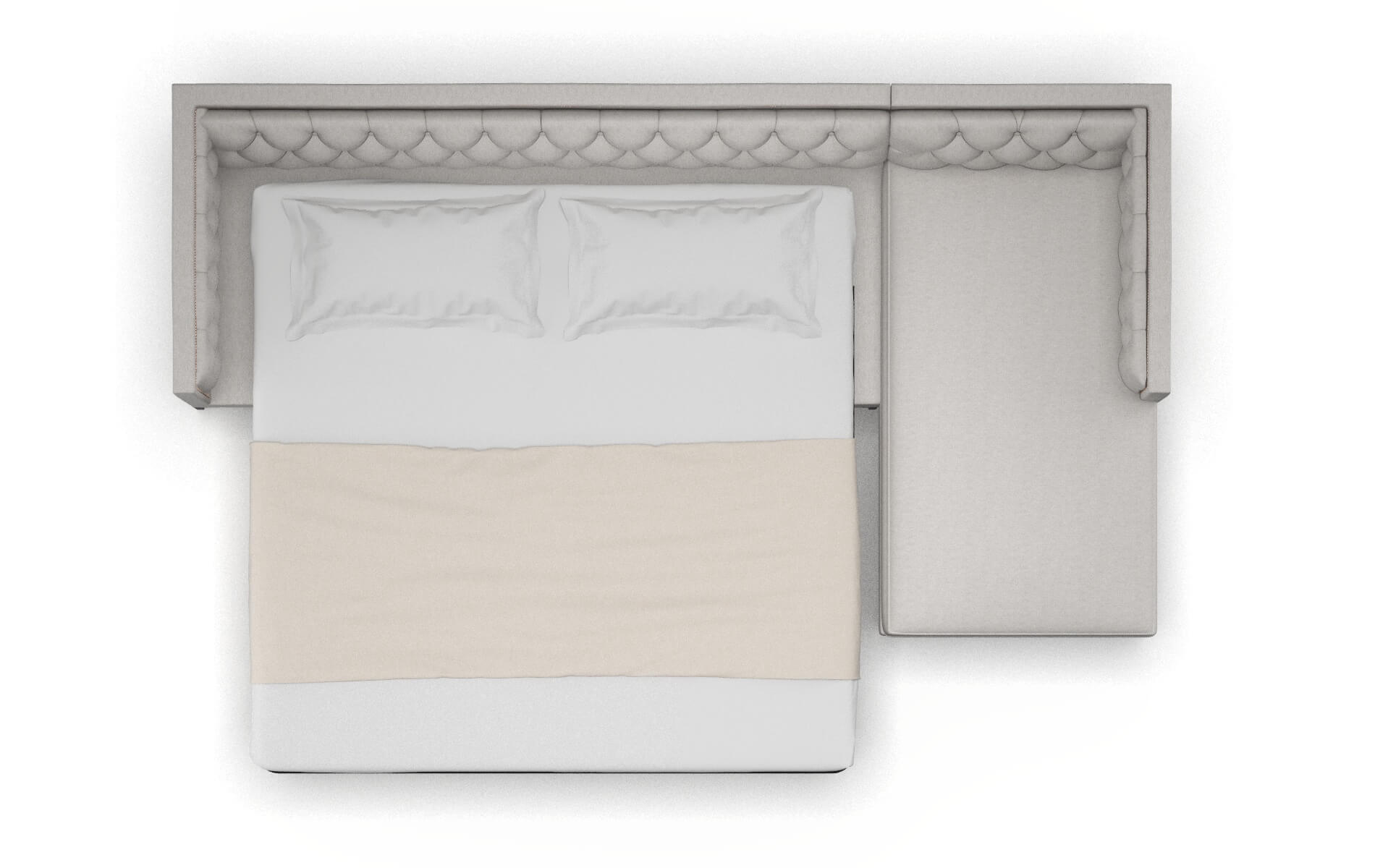 Gosford Curious Spa Panel Sleeper Espresso legs 3