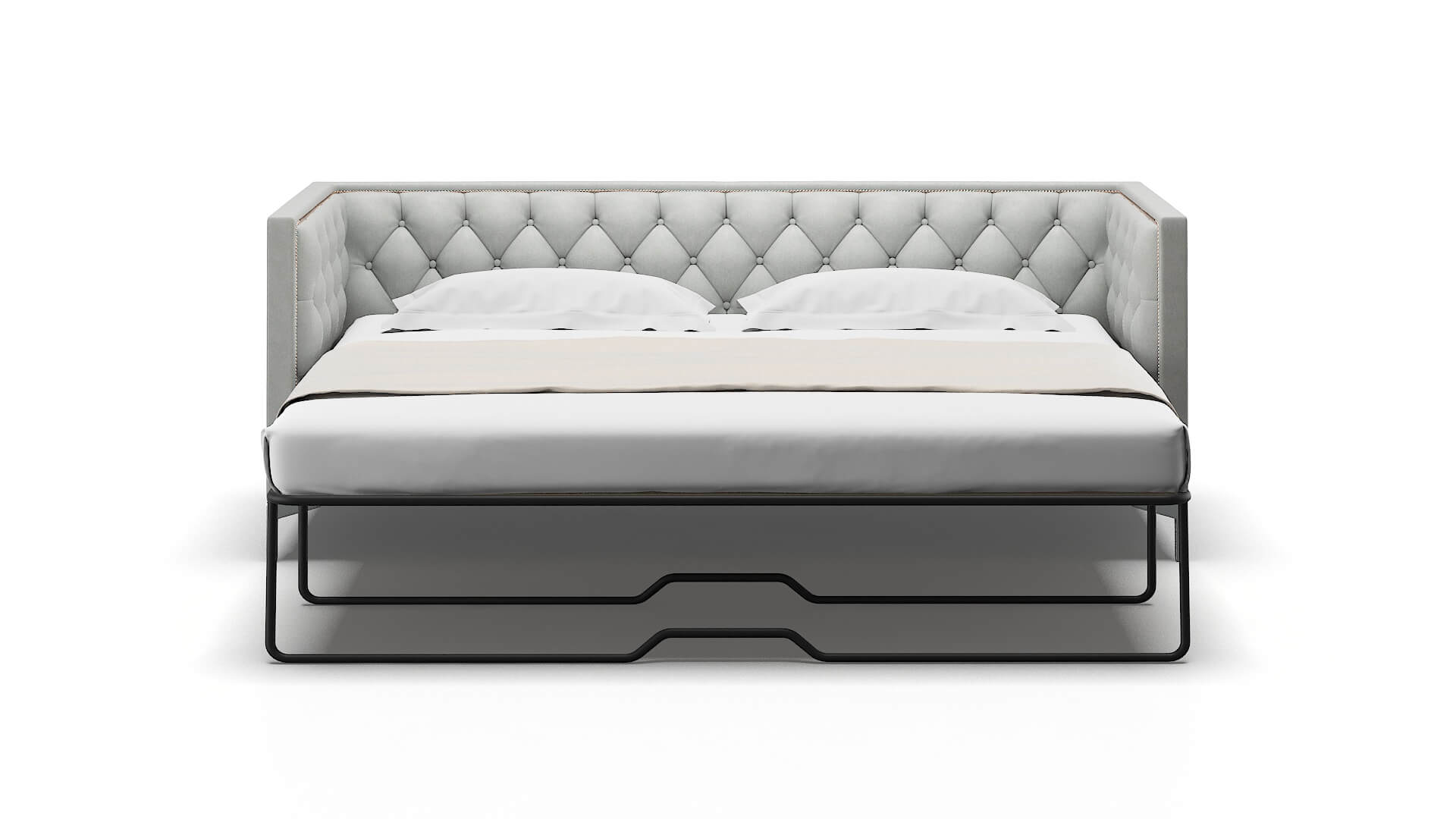 Gosford Dawson Platinum Sofa Sleeper Espresso legs 1