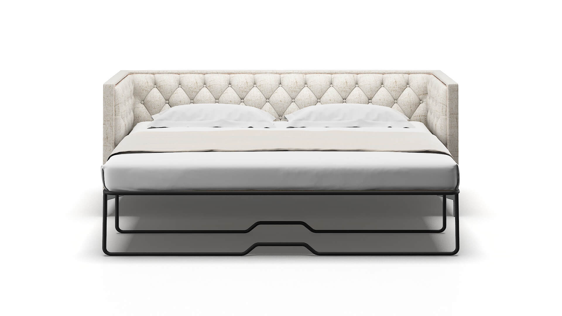 Gosford Derby Taupe Sofa Sleeper Espresso legs 1