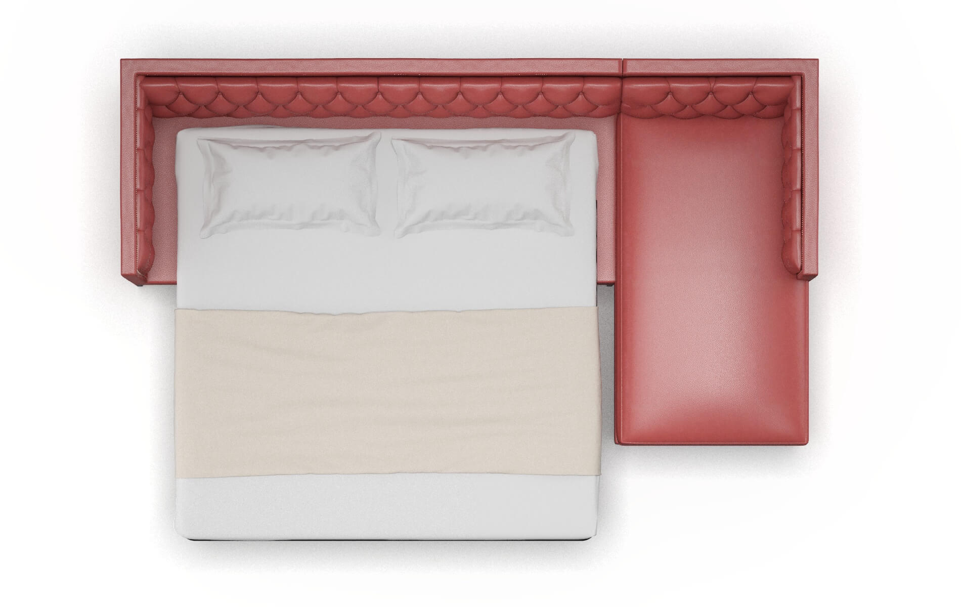 Gosford Dillion Cordovan Panel Sleeper Espresso legs 3