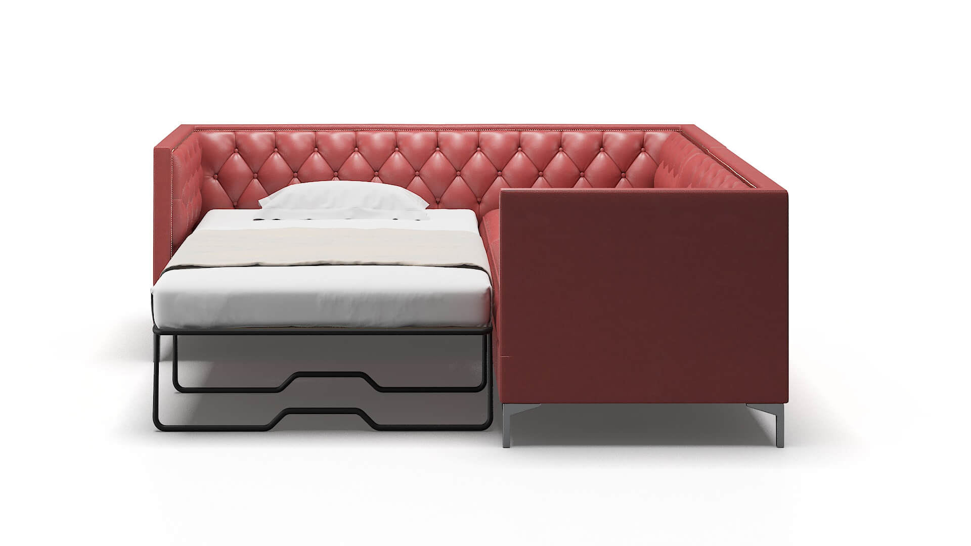 Gosford Dillion Cordovan Sectional Sleeper Espresso legs 1