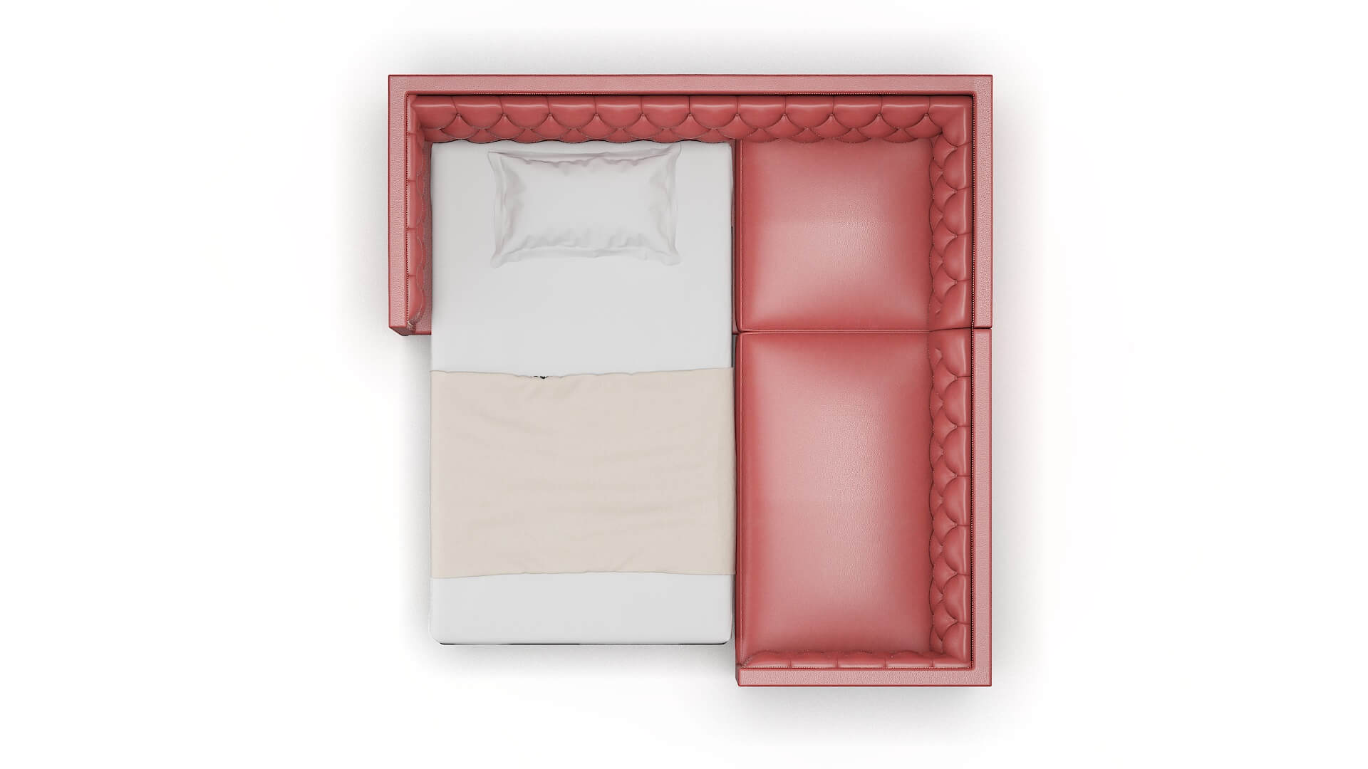 Gosford Dillion Cordovan Sectional Sleeper Espresso legs 3