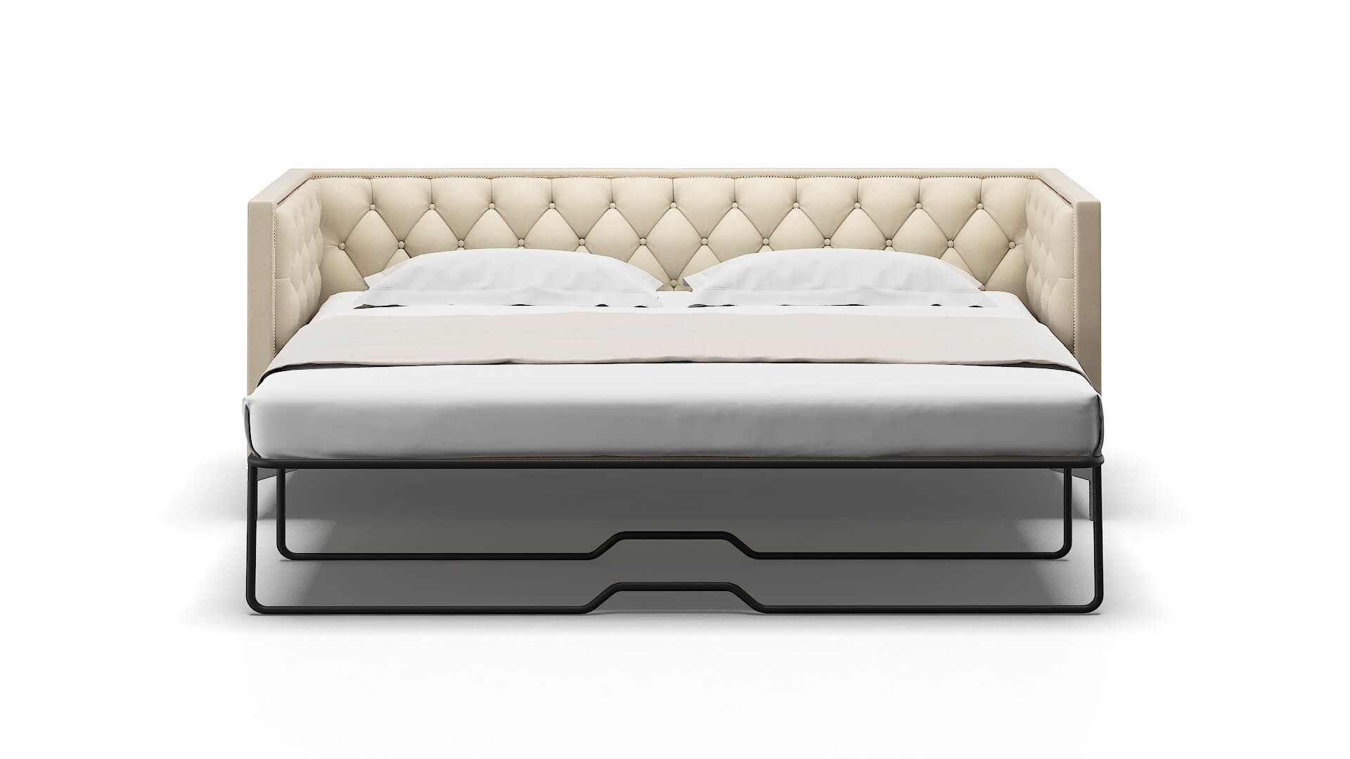 Gosford Dream_d Almond Sofa Sleeper Espresso legs 1