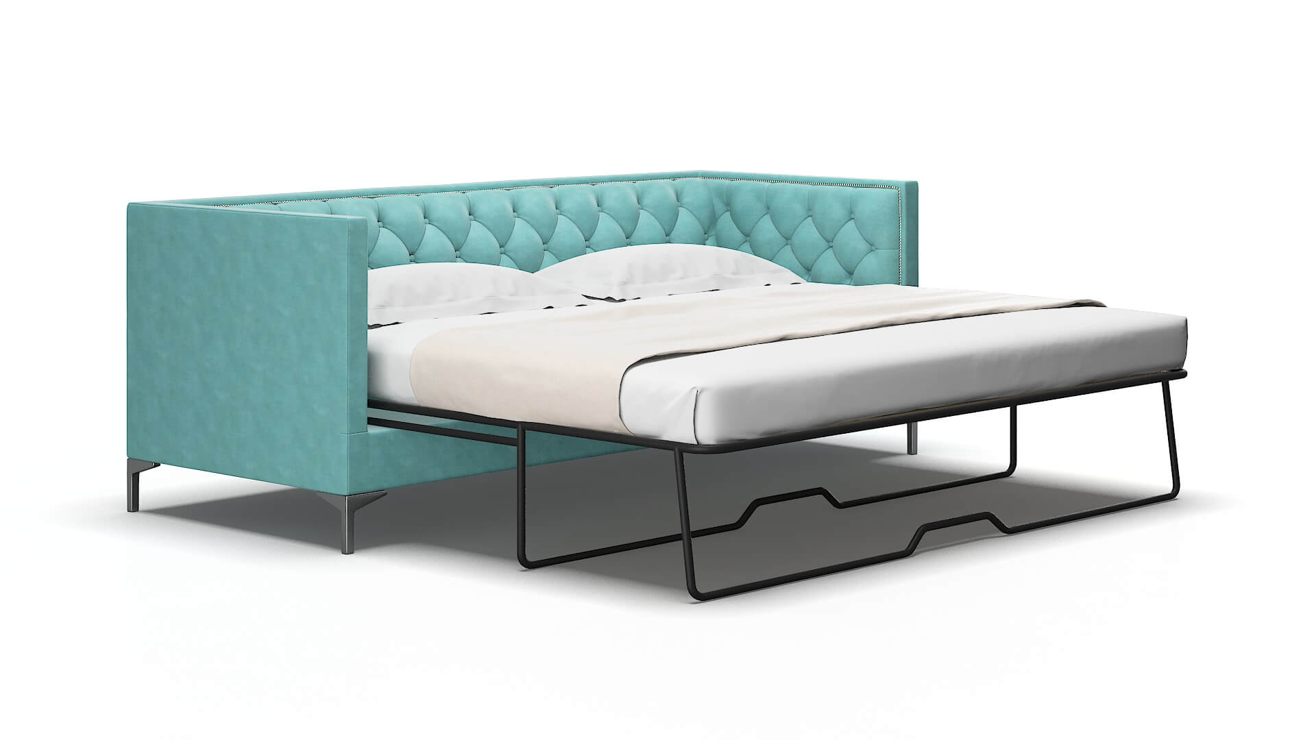 Gosford Dream_d French_blue Sofa Sleeper Espresso legs 2