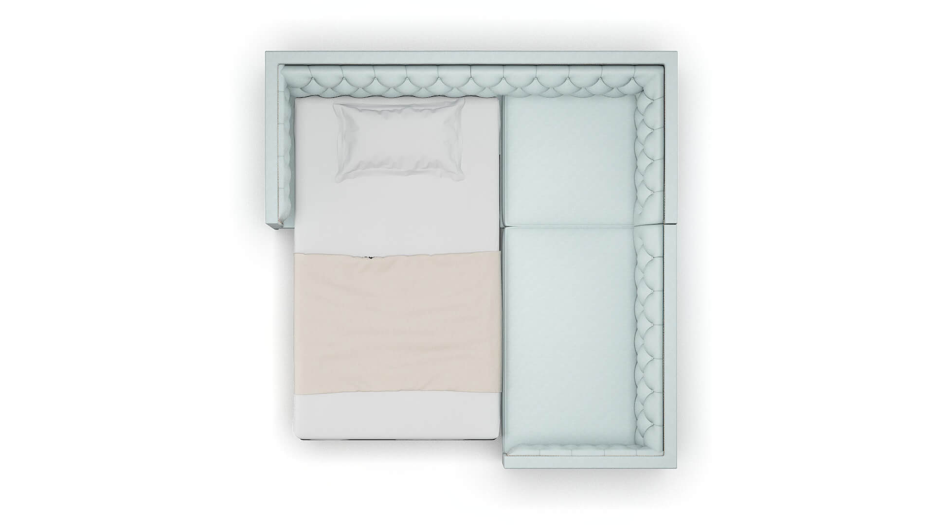 Gosford Elliot Spa Sectional Sleeper Espresso legs 3