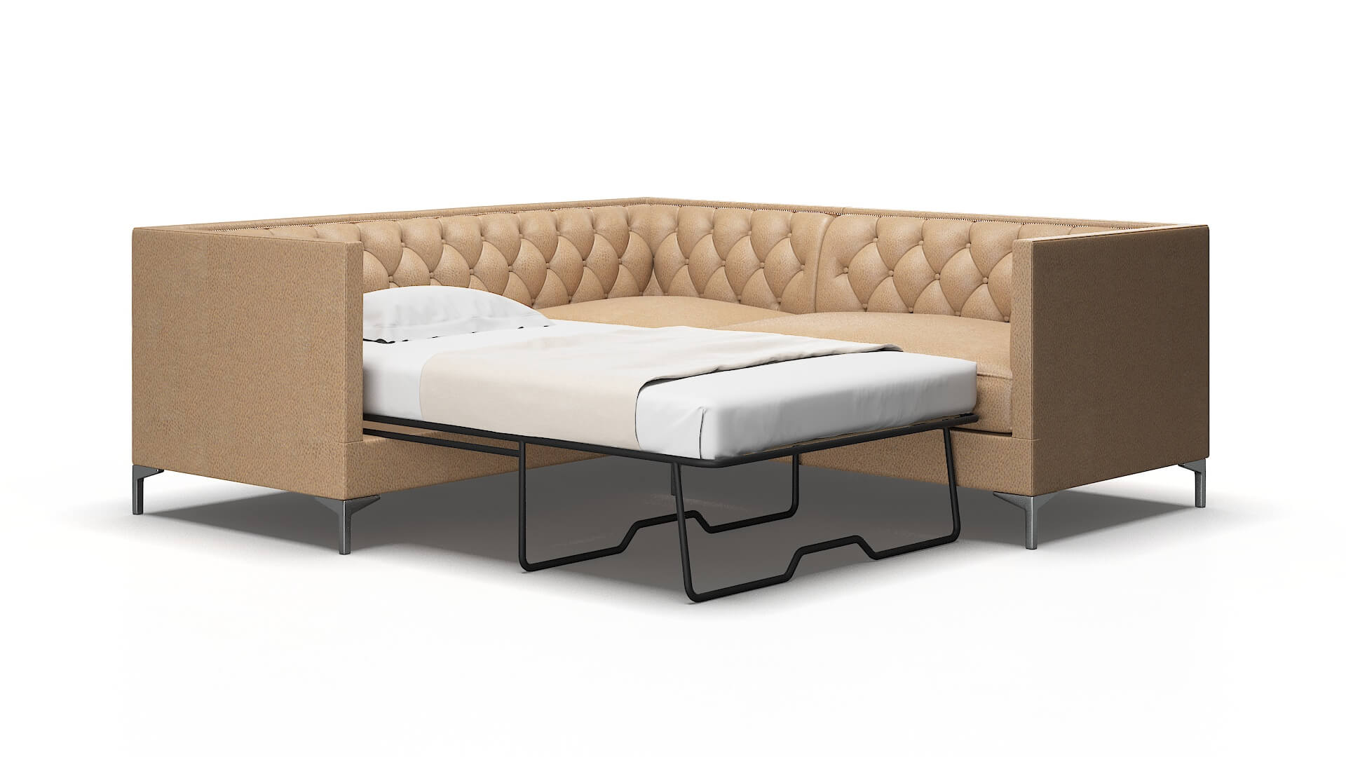Gosford Ford Dune Sectional Sleeper Espresso legs 2