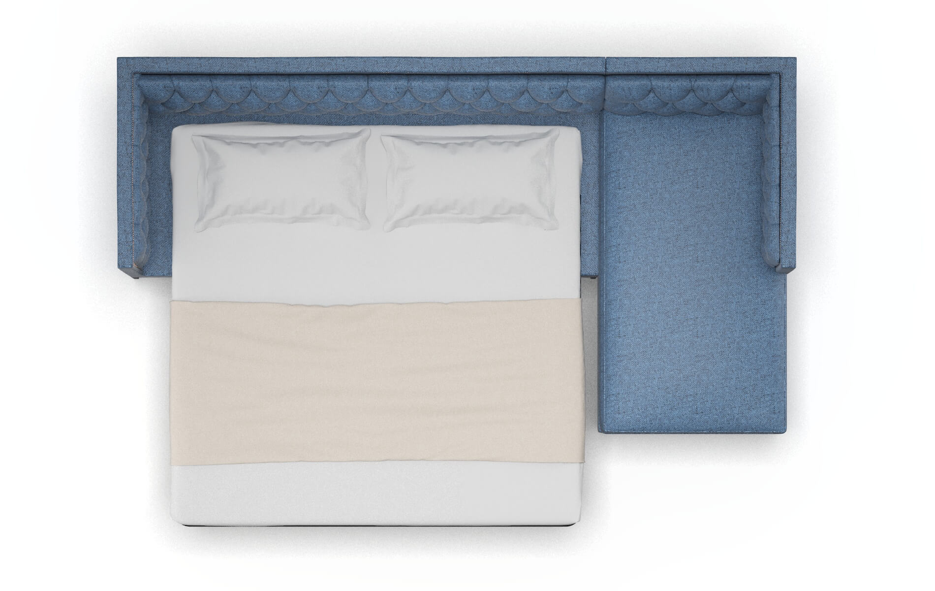 Gosford Hepburn Water Panel Sleeper Espresso legs 3