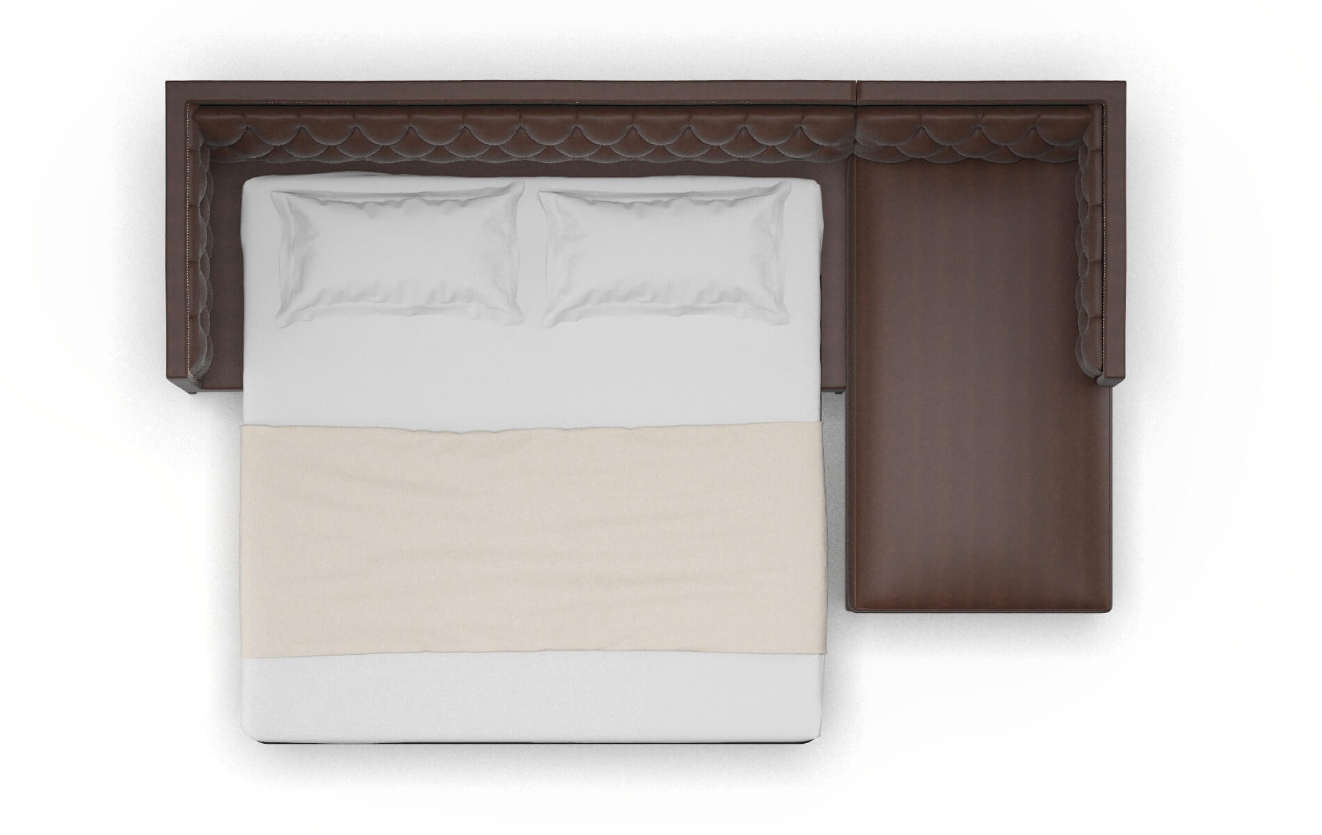 Gosford Insight Cafe Panel Sleeper Espresso legs 3