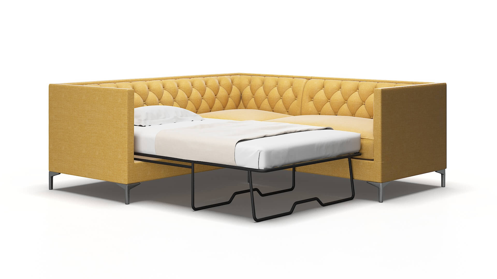 Gosford Insight Citronella Sectional Sleeper Espresso legs 2