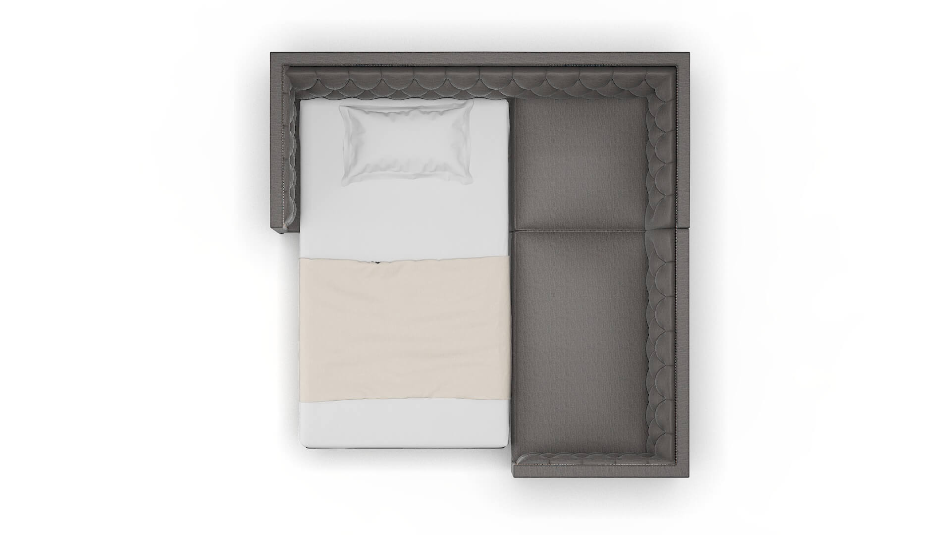 Gosford Insight Eclipse Sectional Sleeper Espresso legs 3