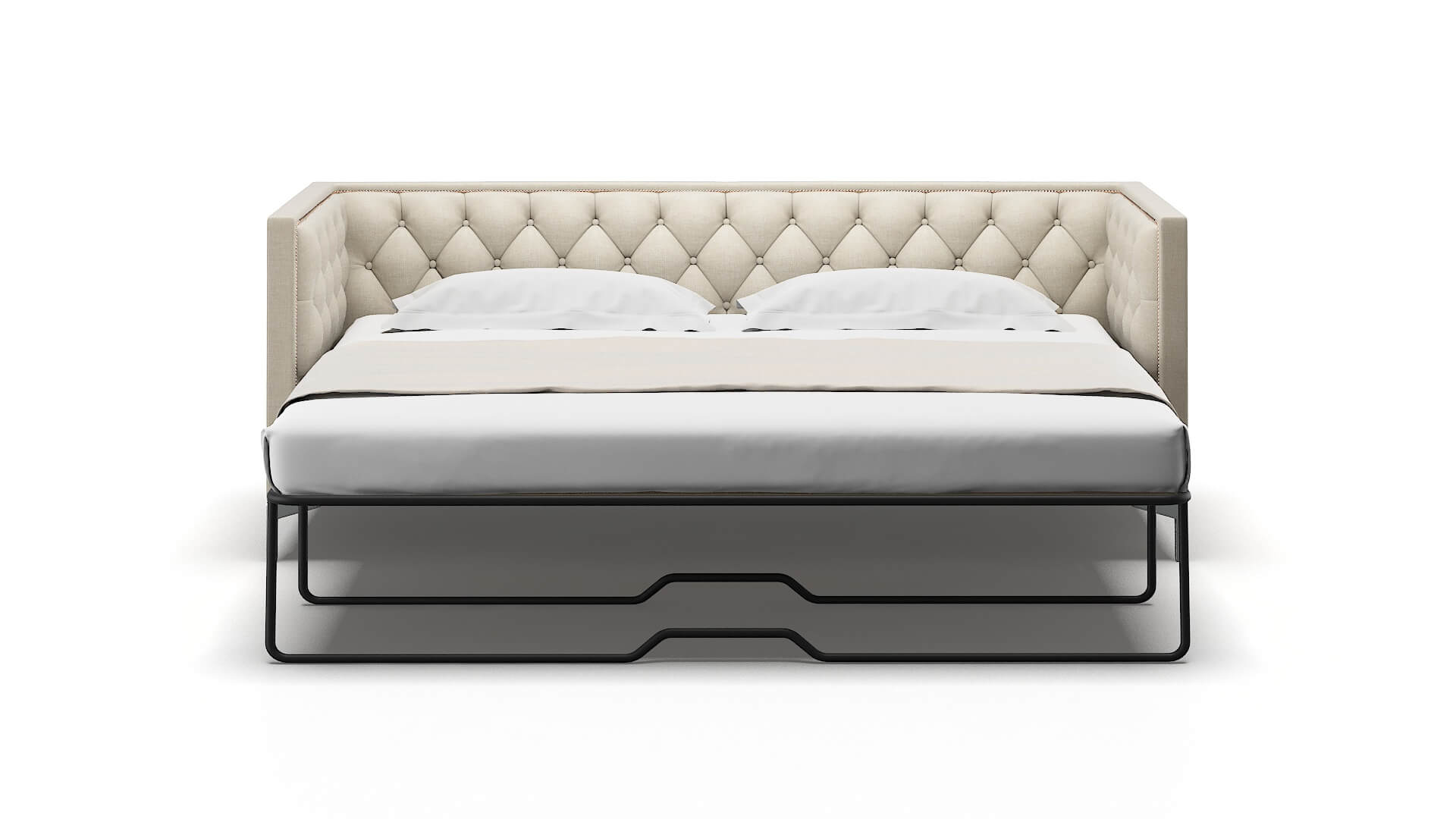 Gosford Keylargo Almond Sofa Sleeper Espresso legs 1