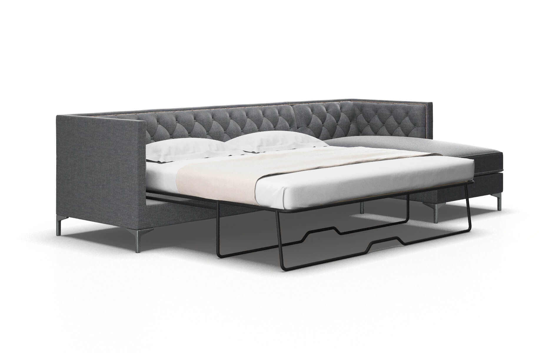 Gosford Keylargo Graphite Panel Sleeper Espresso legs 2