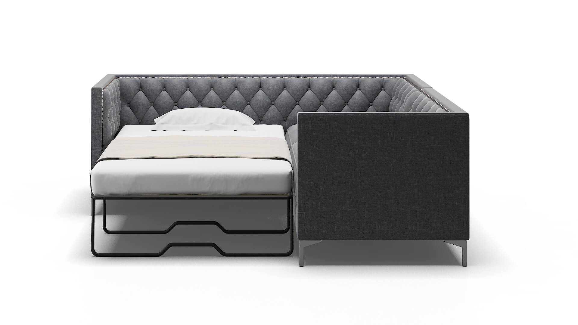 Gosford Keylargo Graphite Sectional Sleeper Espresso legs 1