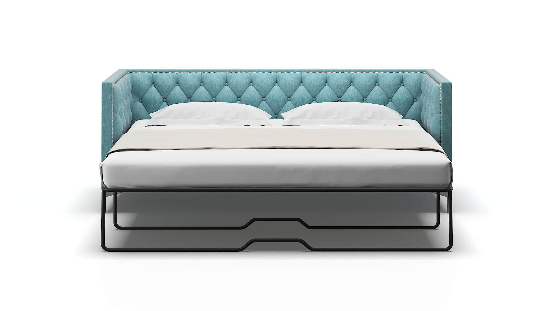 Gosford Lana Peacock Sofa Sleeper Espresso legs 1