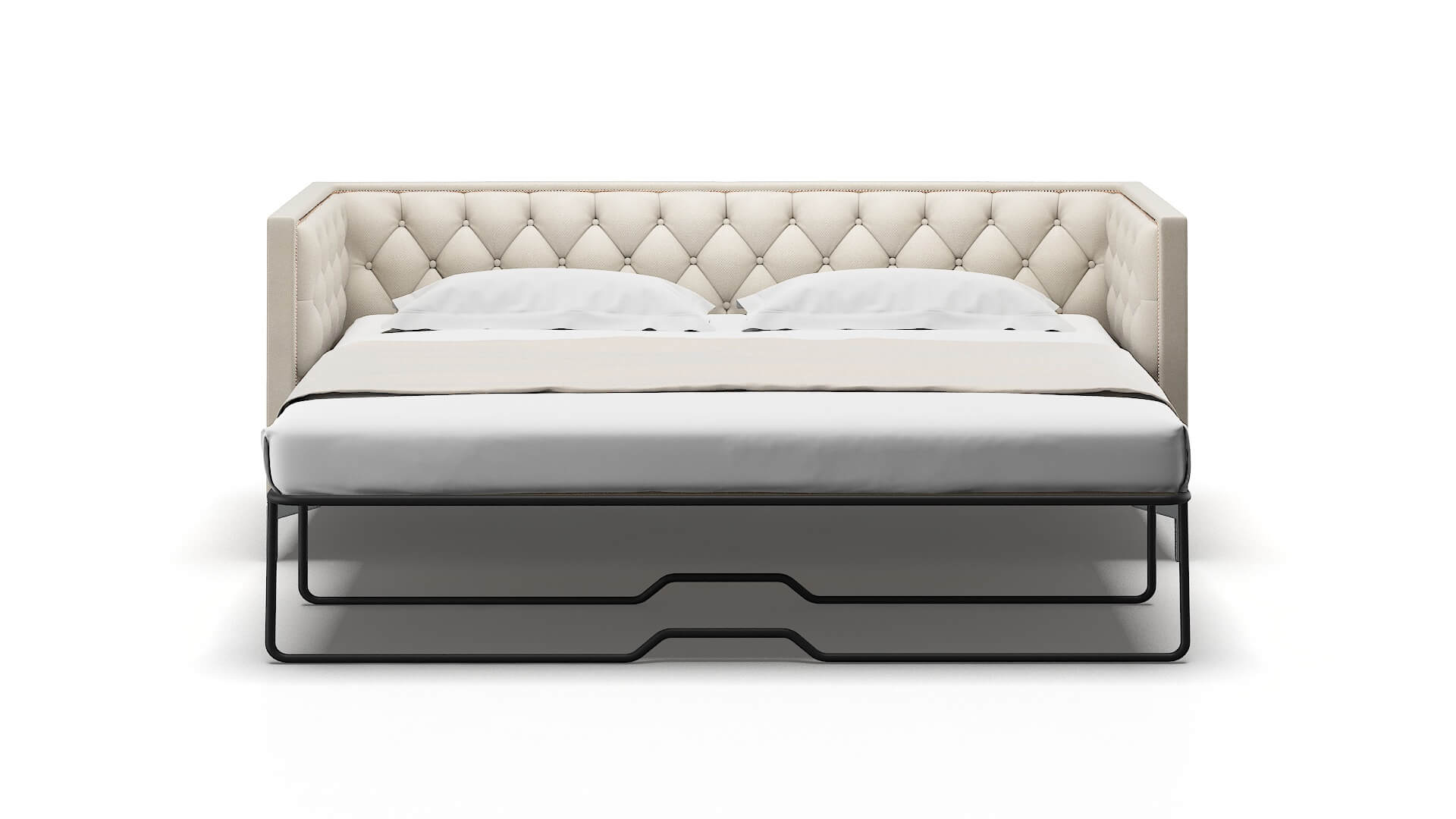 Gosford Malibu Linen Sofa Sleeper Espresso legs 1