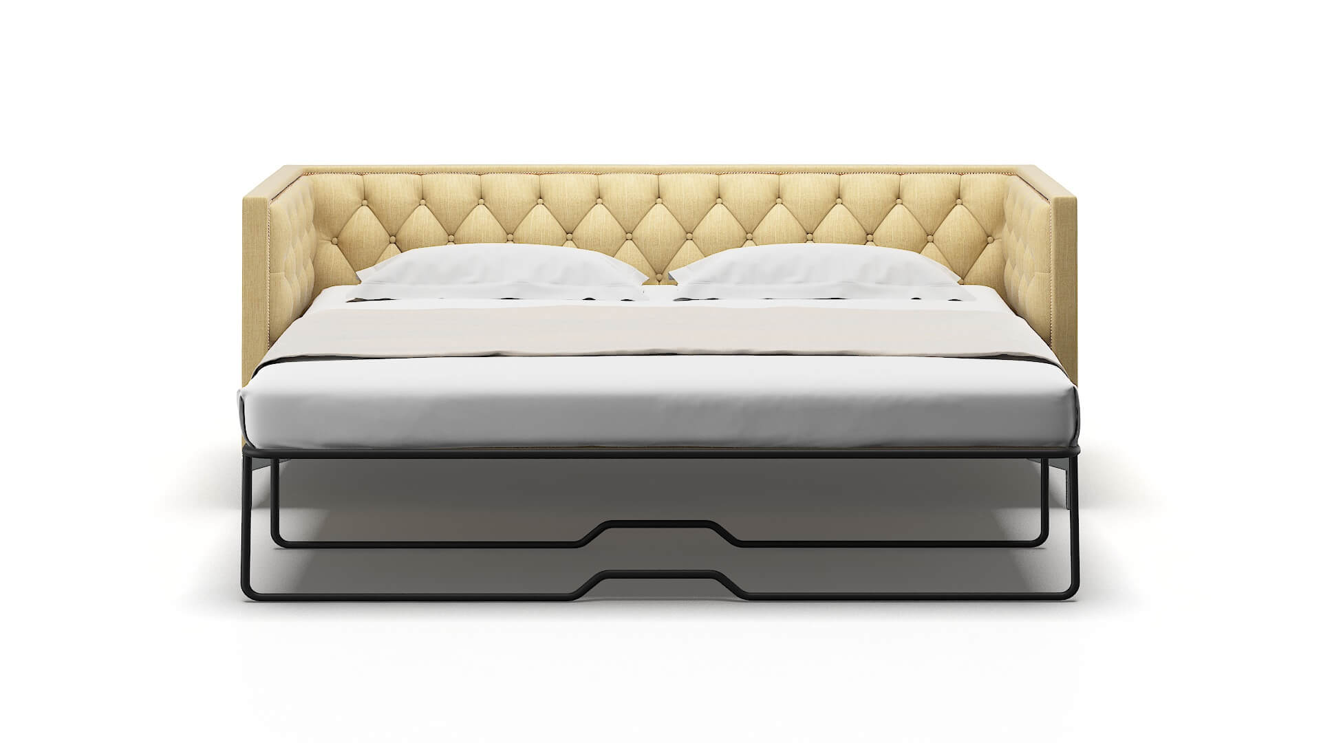 Gosford Malibu Maize Sofa Sleeper Espresso legs 1