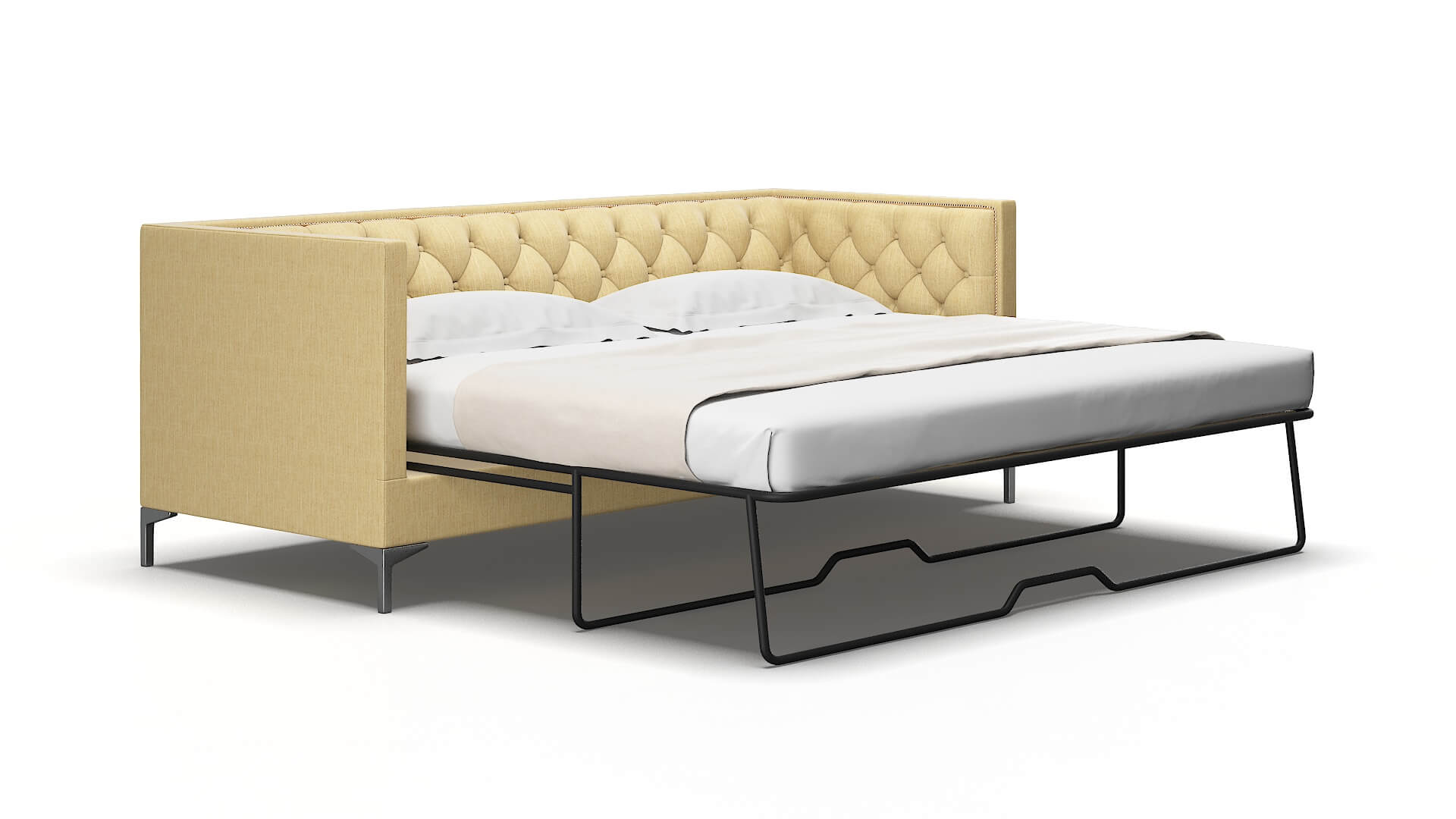 Gosford Malibu Maize Sofa Sleeper Espresso legs 2