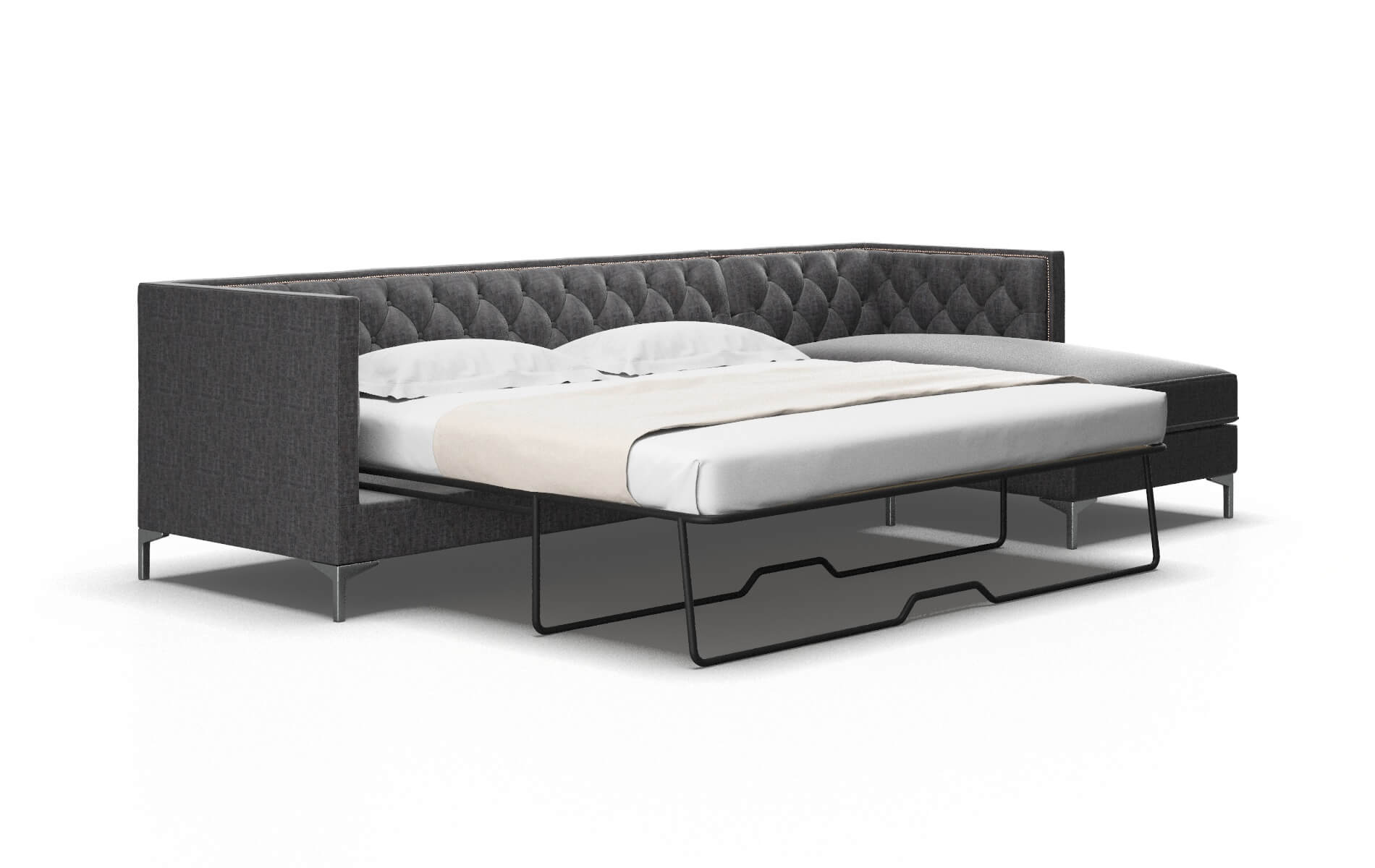 Gosford Marcy Baltic Panel Sleeper Espresso legs 2