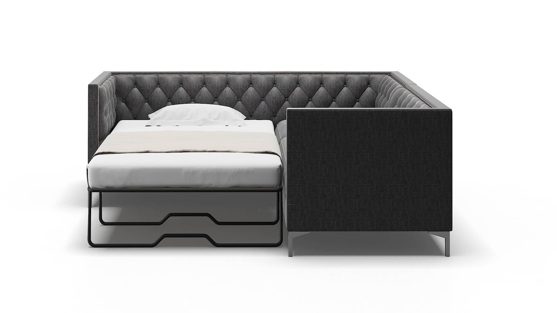 Gosford Marcy Baltic Sectional Sleeper Espresso legs 1