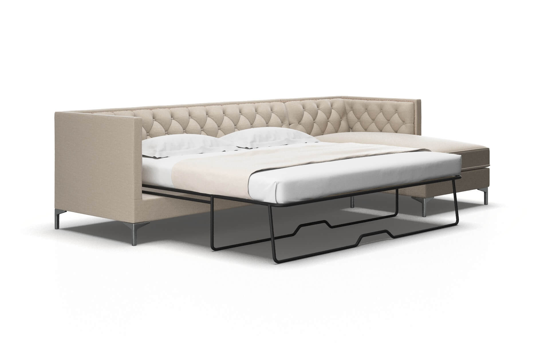 Gosford Naples Almond Panel Sleeper Espresso legs 2