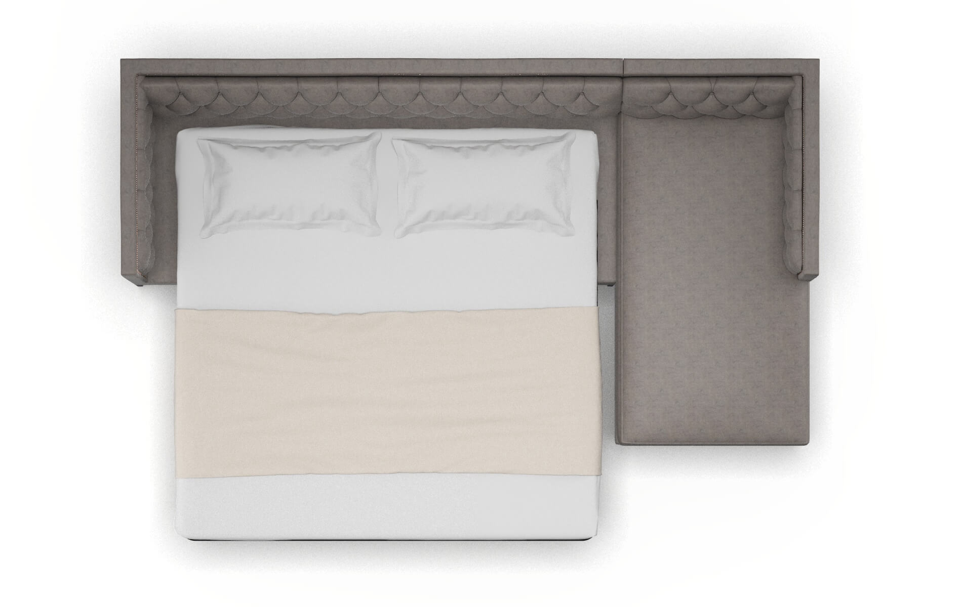 Gosford Noble Otter Panel Sleeper Espresso legs 3