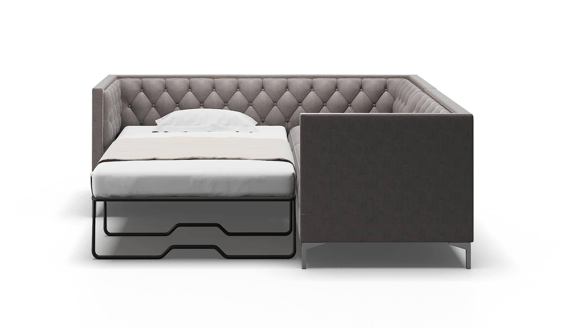 Gosford Noble Otter Sectional Sleeper Espresso legs 1