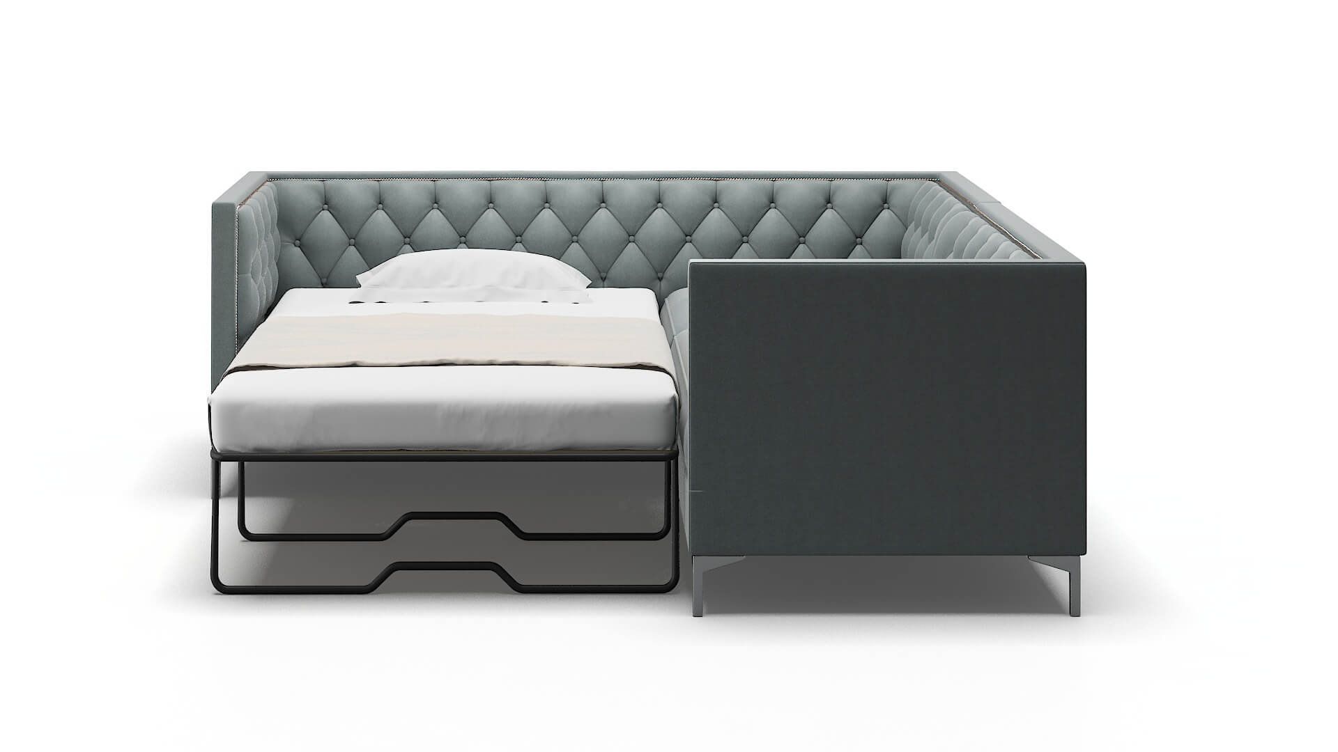 Gosford Oakley Baltic Sectional Sleeper Espresso legs 1