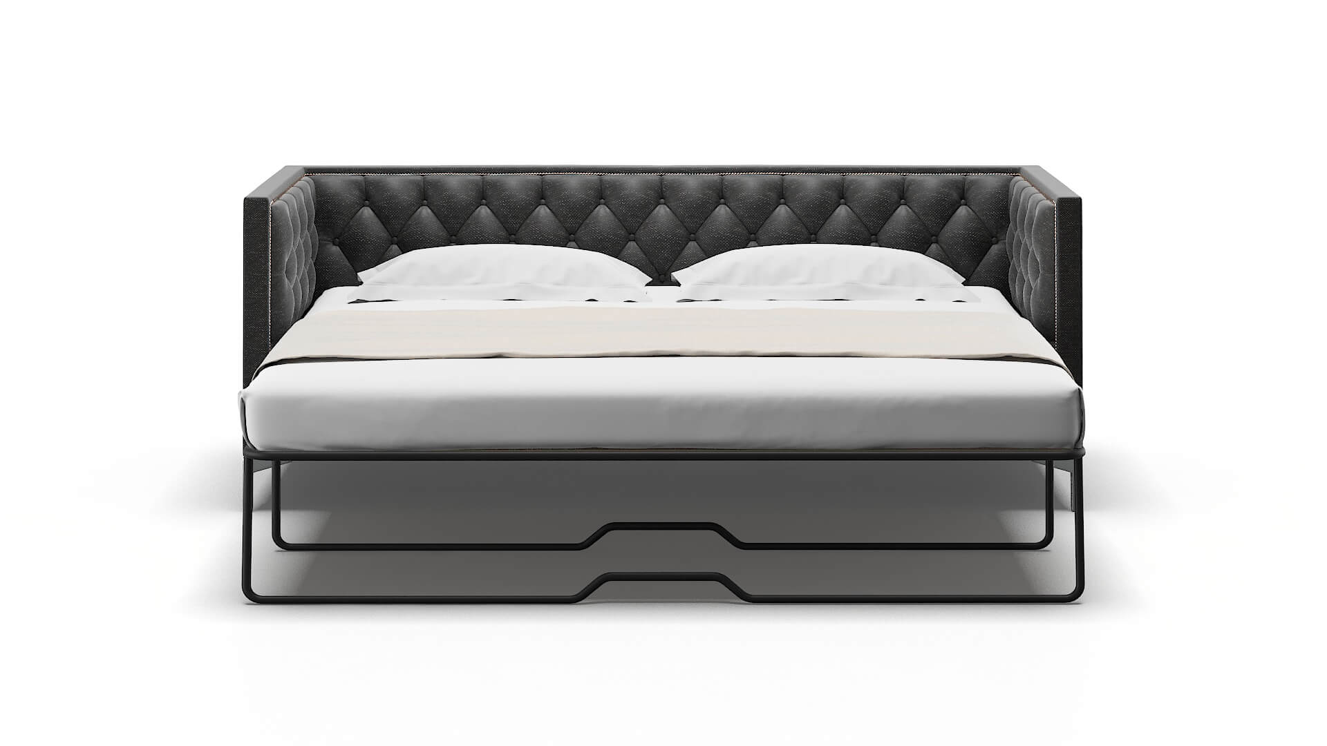 Gosford Phoenix Charcoal Sofa Sleeper Espresso legs 1