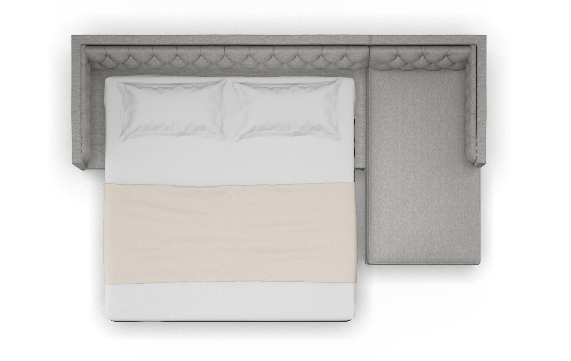 Gosford Phoenix Smoke Panel Sleeper Espresso legs 3