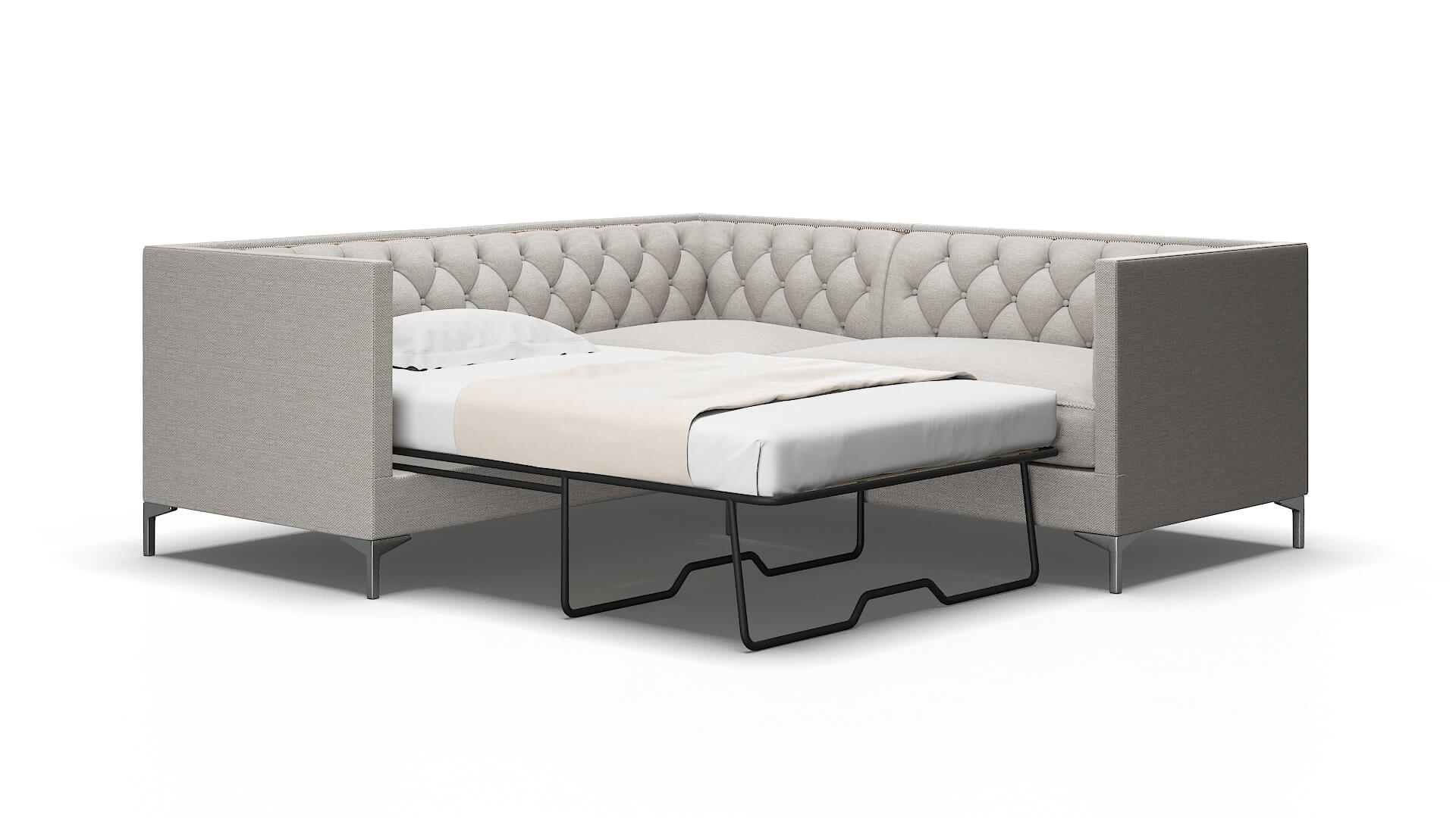 Gosford Phoenix Sterling Sectional Sleeper Espresso legs 2