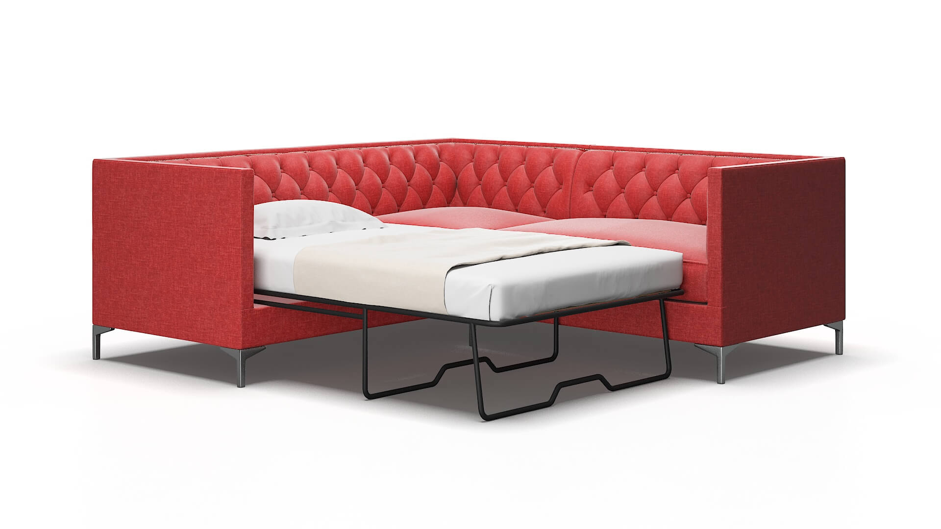 Gosford Portland Berry Sectional Sleeper Espresso legs 2