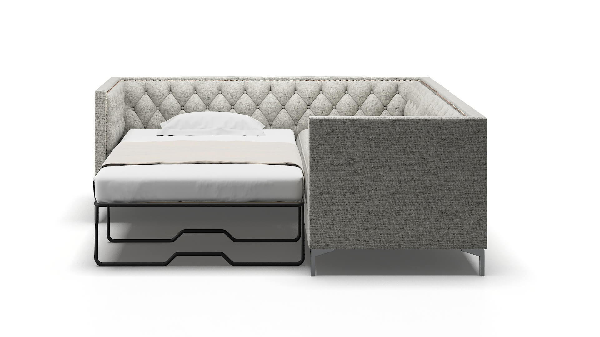 Gosford Prime Gravel Sectional Sleeper Espresso legs 1