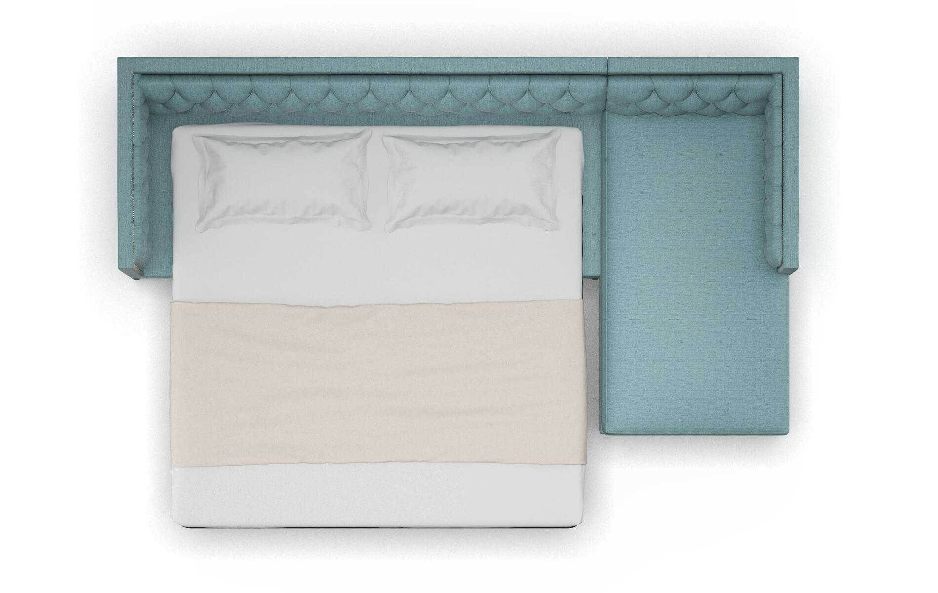 Gosford Prisma Hydrate Panel Sleeper Espresso legs 3