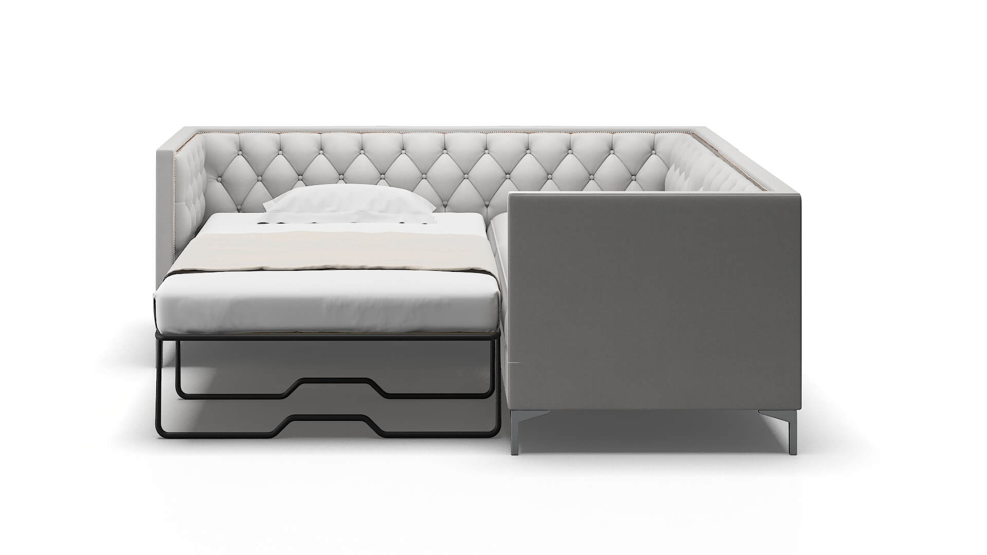 Gosford Prisma Steam Sectional Sleeper Espresso legs 1