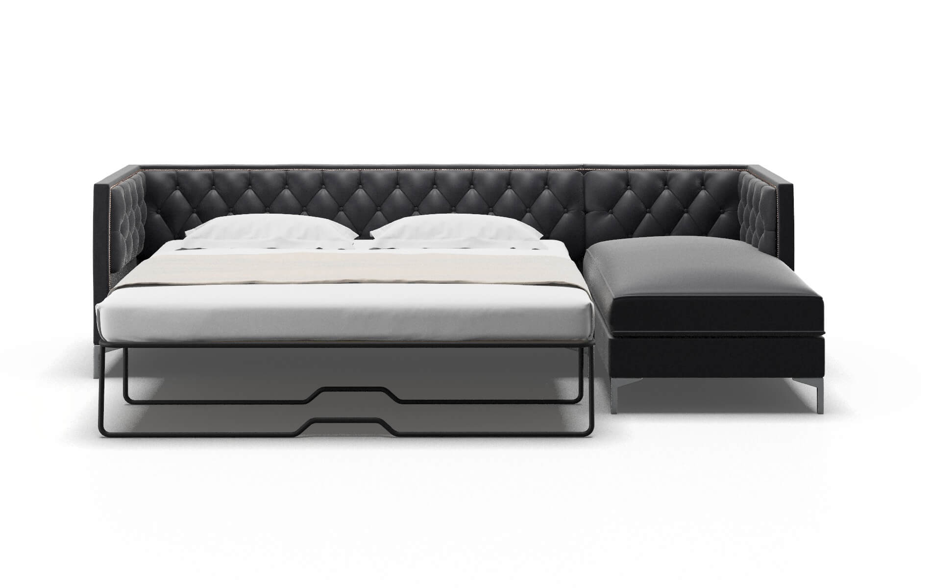 Gosford Redondo Navy Panel Sleeper Espresso legs 1